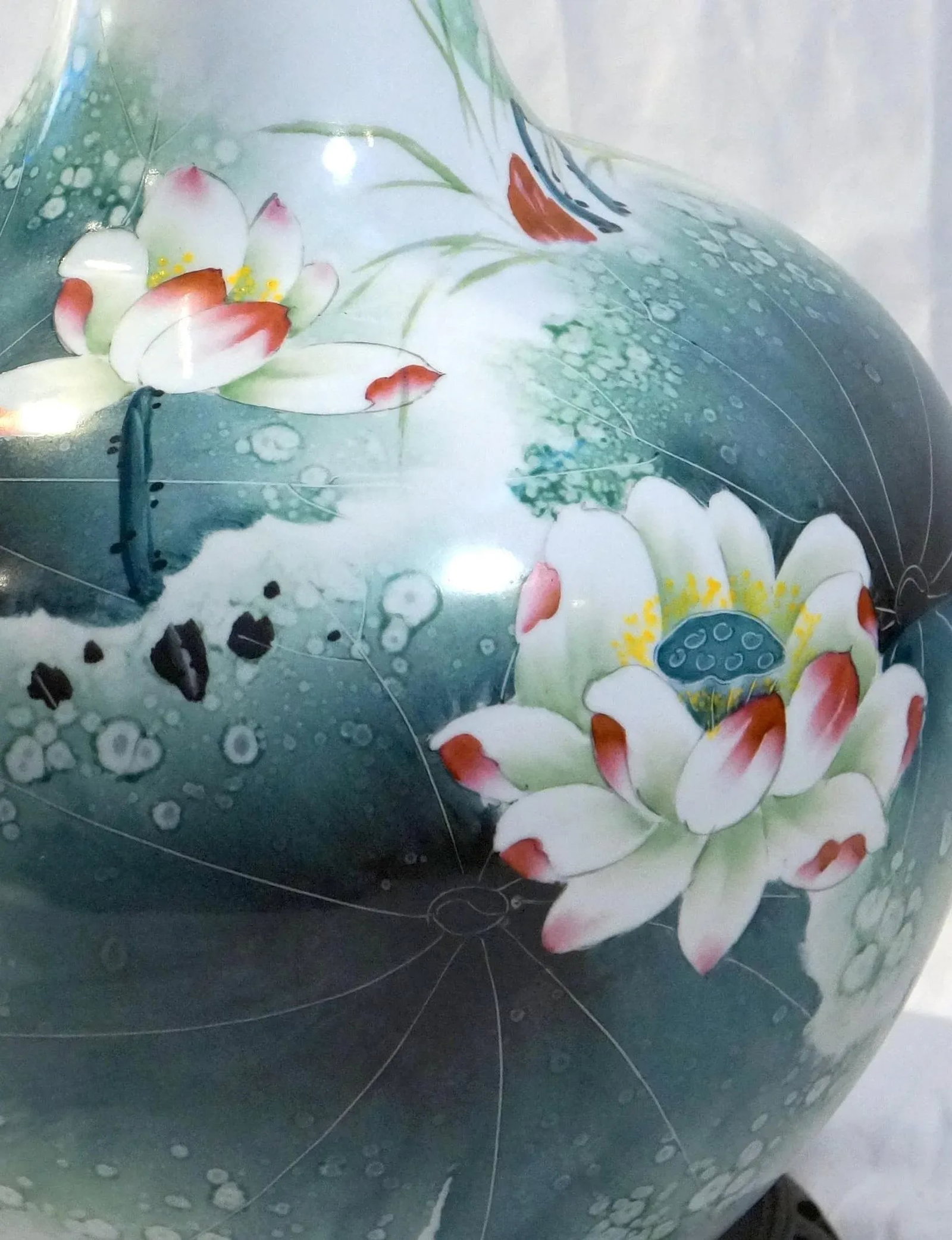 Chinese Contemporary Painted Porcelain Vase - 5