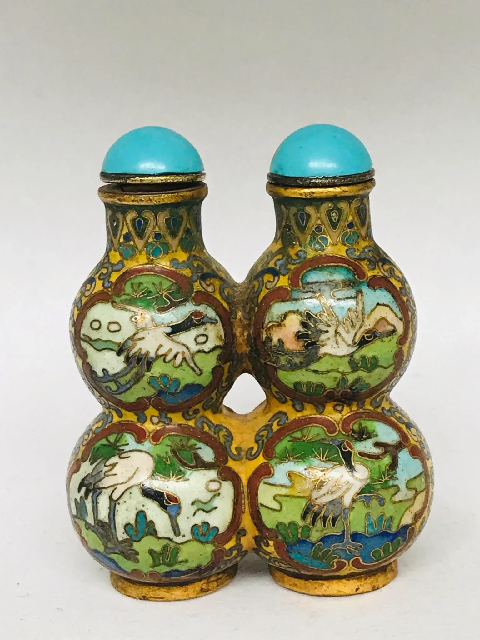 1920s Twin Double Gourd Snuff Bottles - 13