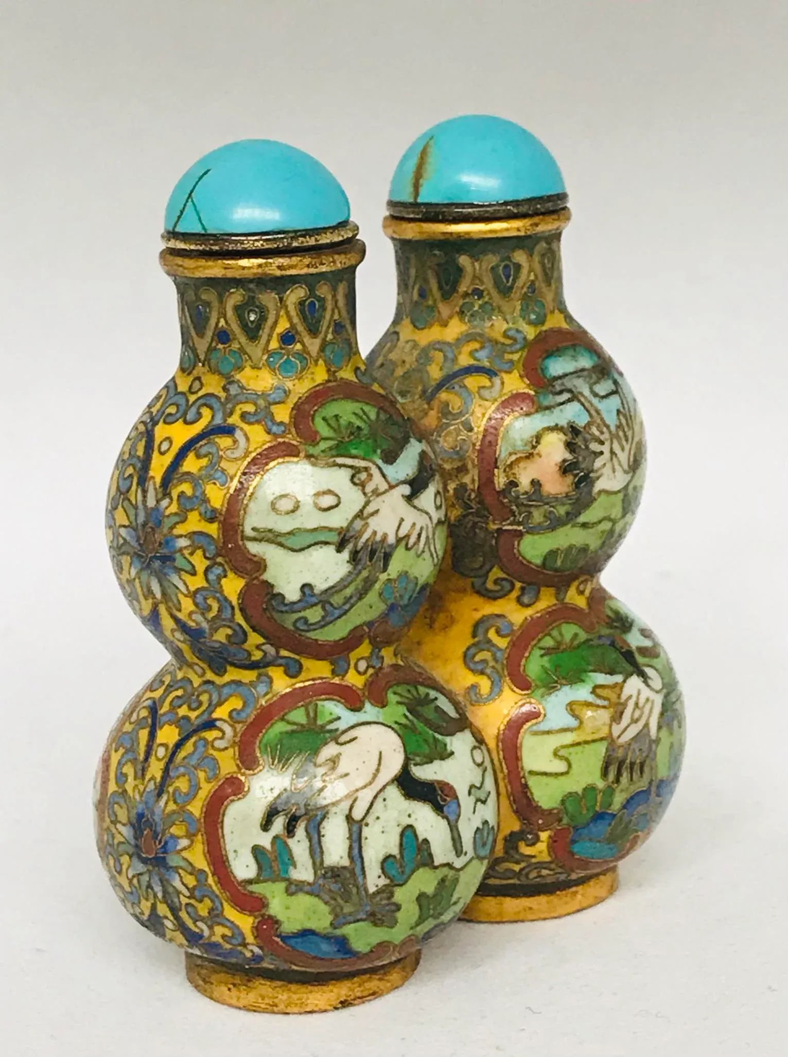 1920s Twin Double Gourd Snuff Bottles - 2