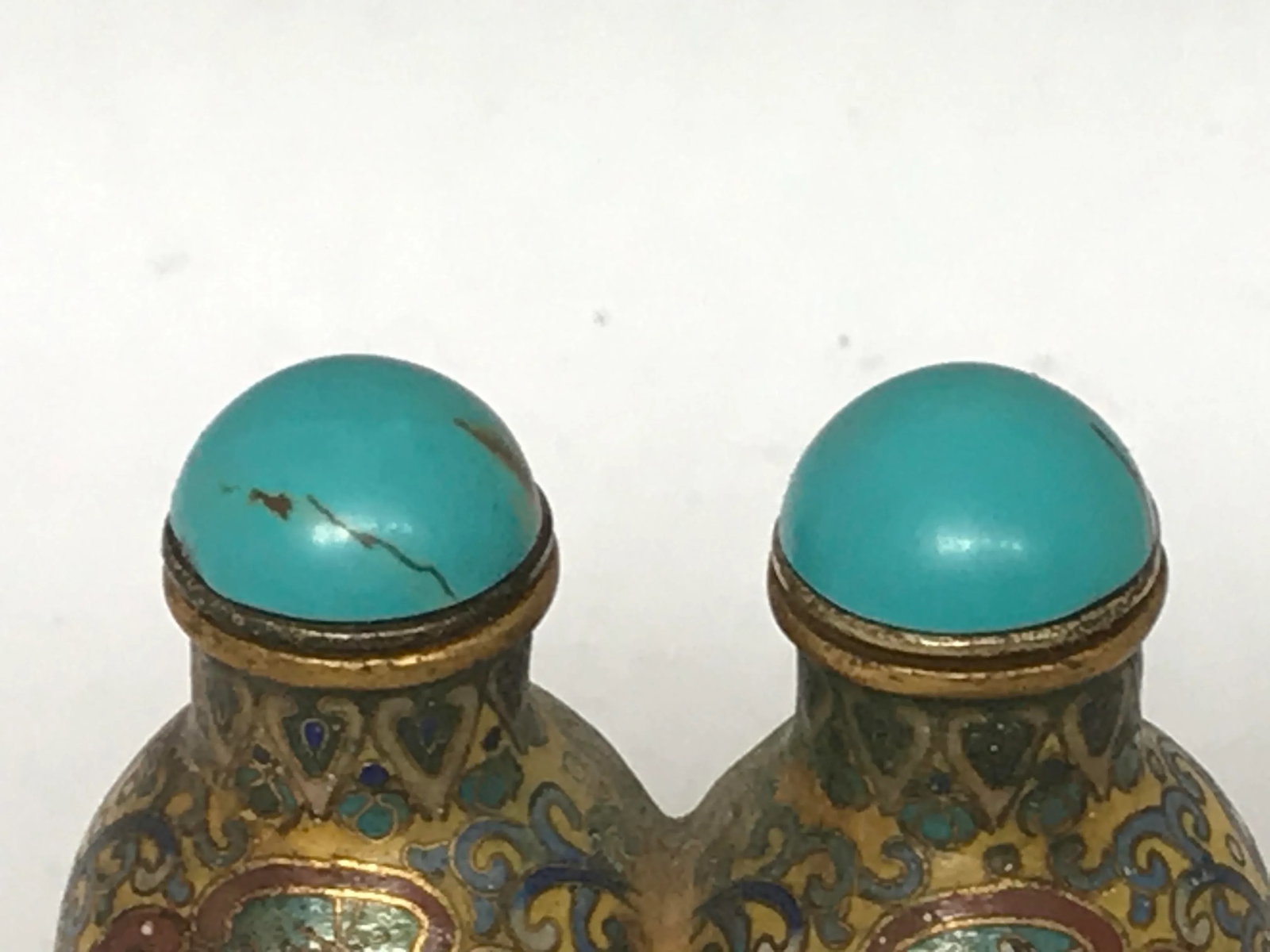 1920s Twin Double Gourd Snuff Bottles - 9