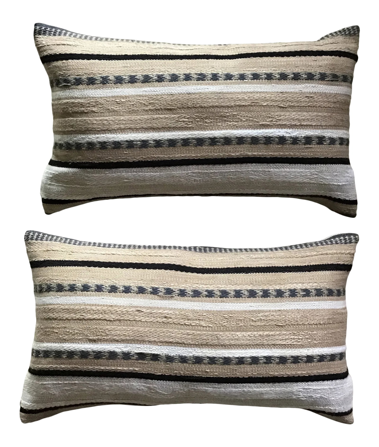 Kravet Lumbar Pillows Serape Blanket Fabric Kravet Couture Fabric Serape Blanket Style Lumbar Pillow (1 of 7)