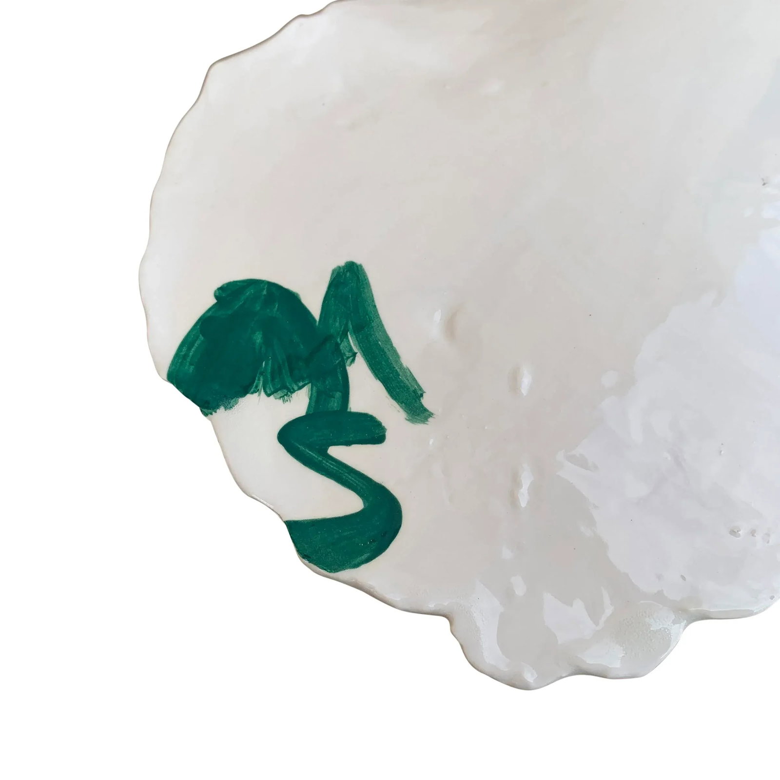 Large Porcelain Leaf Platter - 12