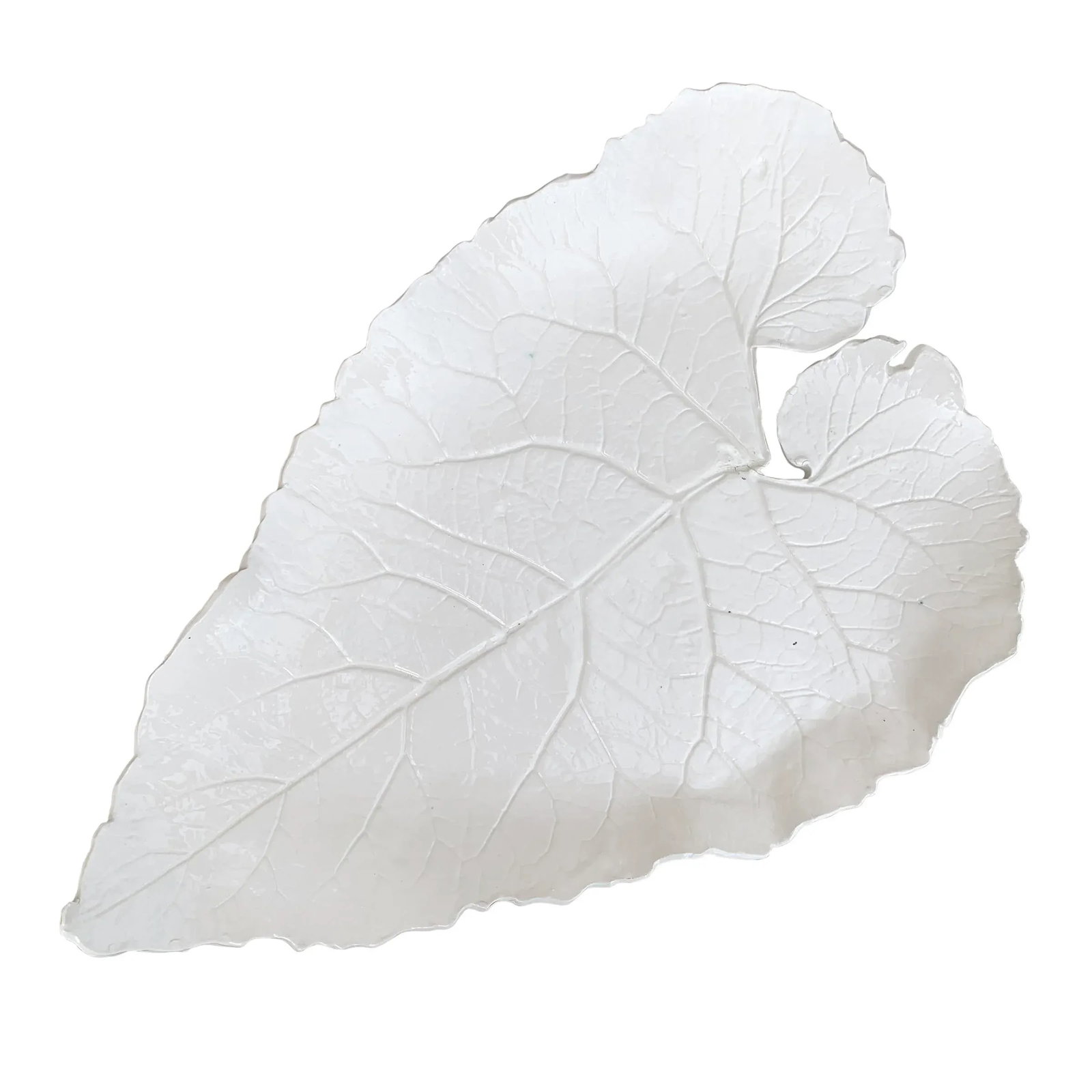 Large Porcelain Leaf Platter - 13