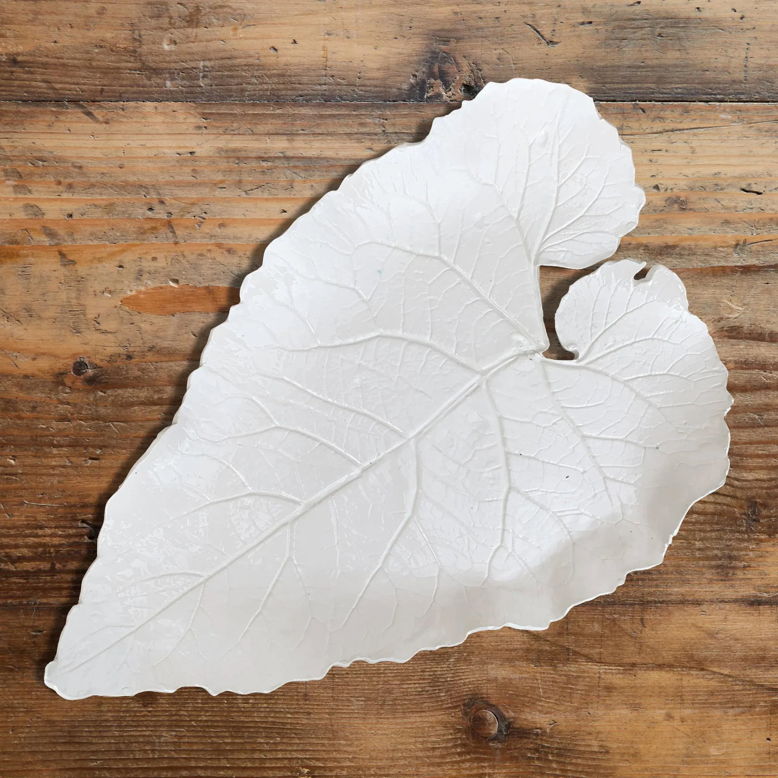 Large Porcelain Leaf Platter - 2