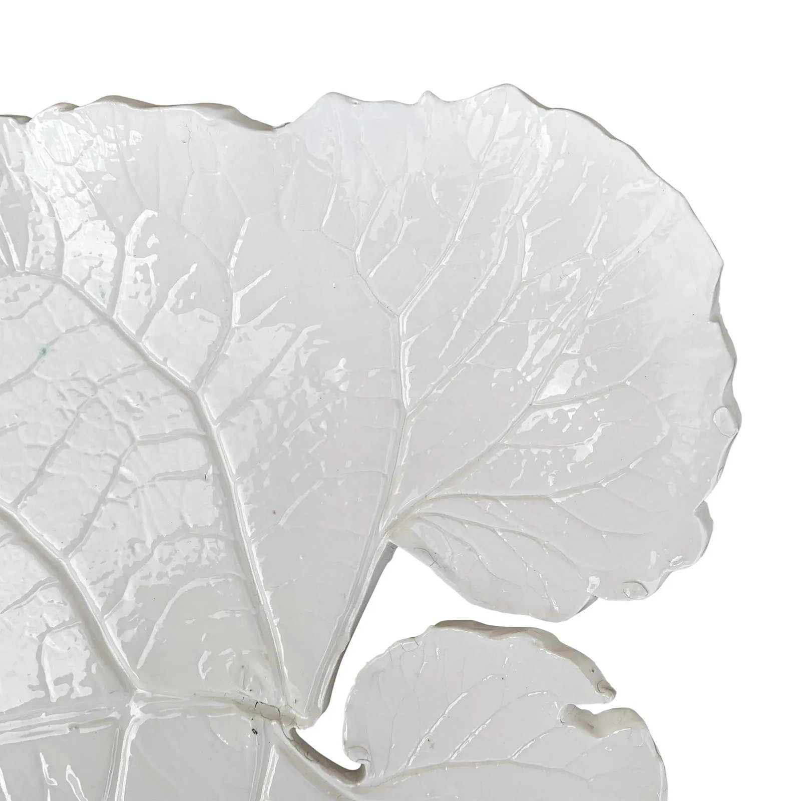 Large Porcelain Leaf Platter - 7