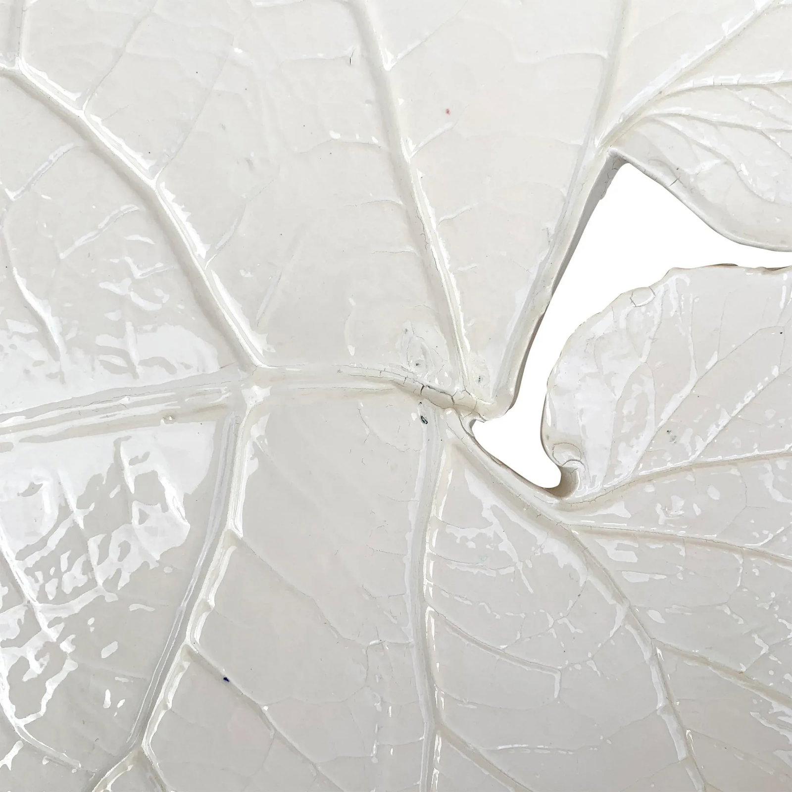 Large Porcelain Leaf Platter - 8