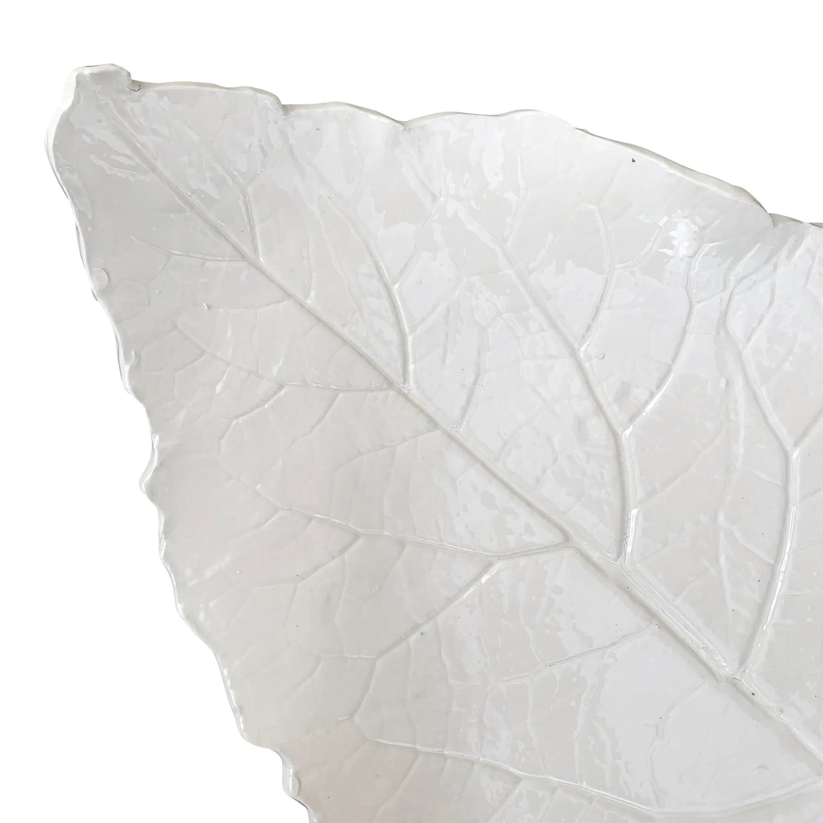 Large Porcelain Leaf Platter - 9