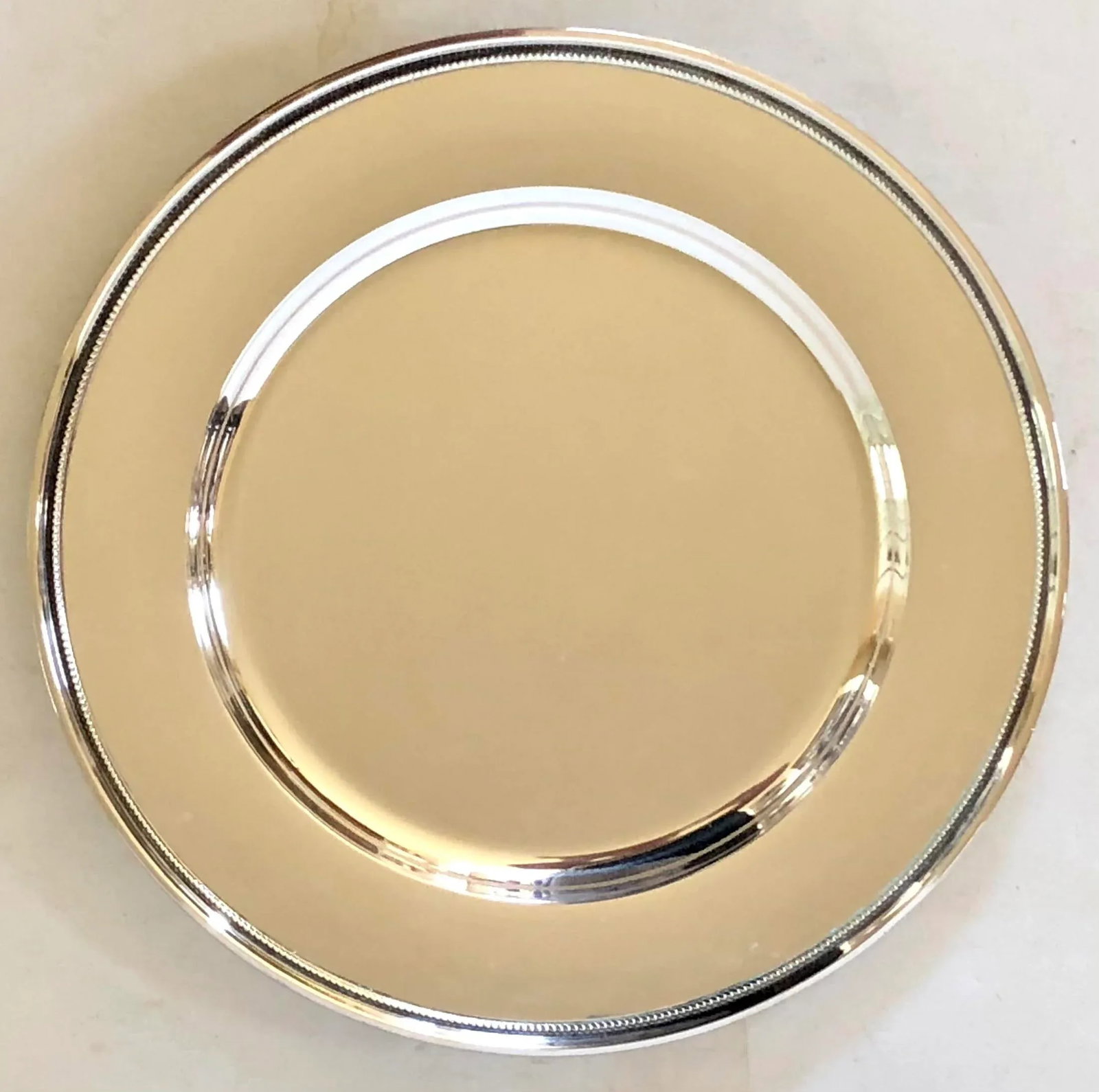 Danish MCM Silver Plate Chargers, Set of 8 - 2