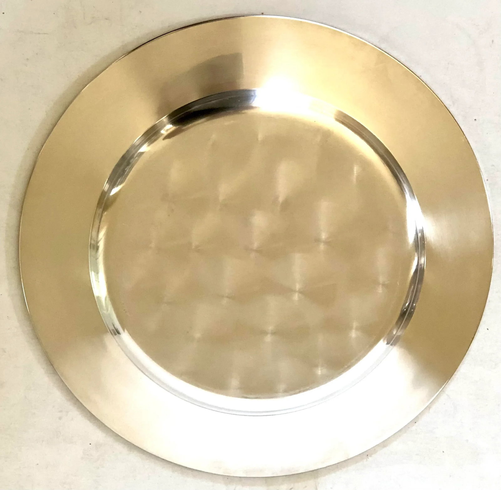 Danish MCM Silver Plate Chargers, Set of 8 - 3