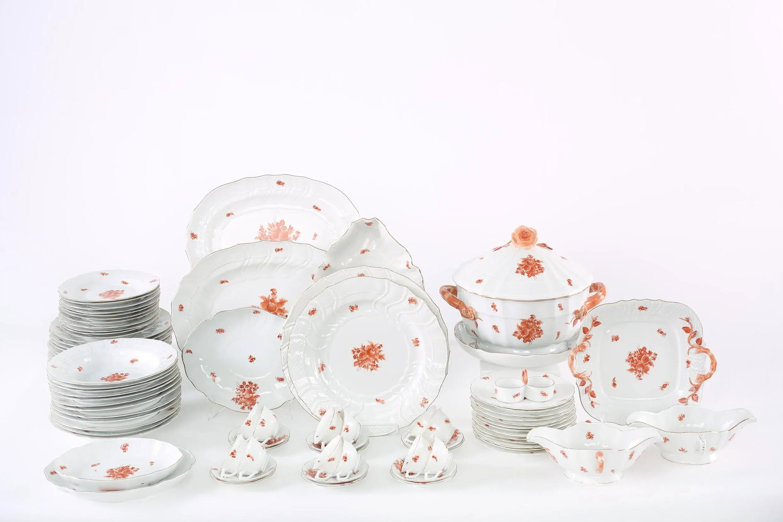 Mid 20th Century Herend Hungarian Dinner Service - 87 Pieces - 11