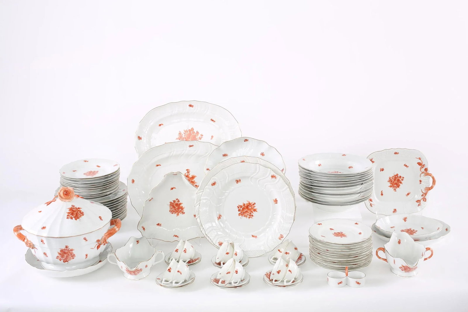 Mid 20th Century Herend Hungarian Dinner Service - 87 Pieces - 3