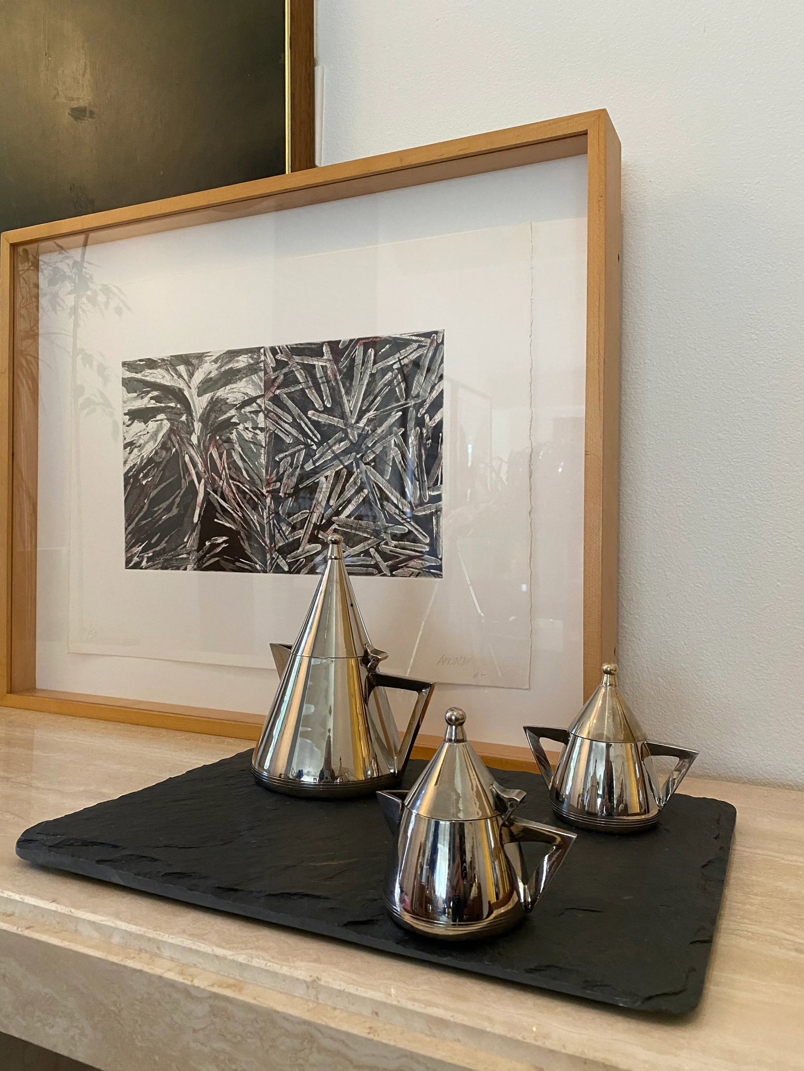 Postmodern Memphis-Style Tea Set, Set of 4 Pieces (After Michael Graves) - 2