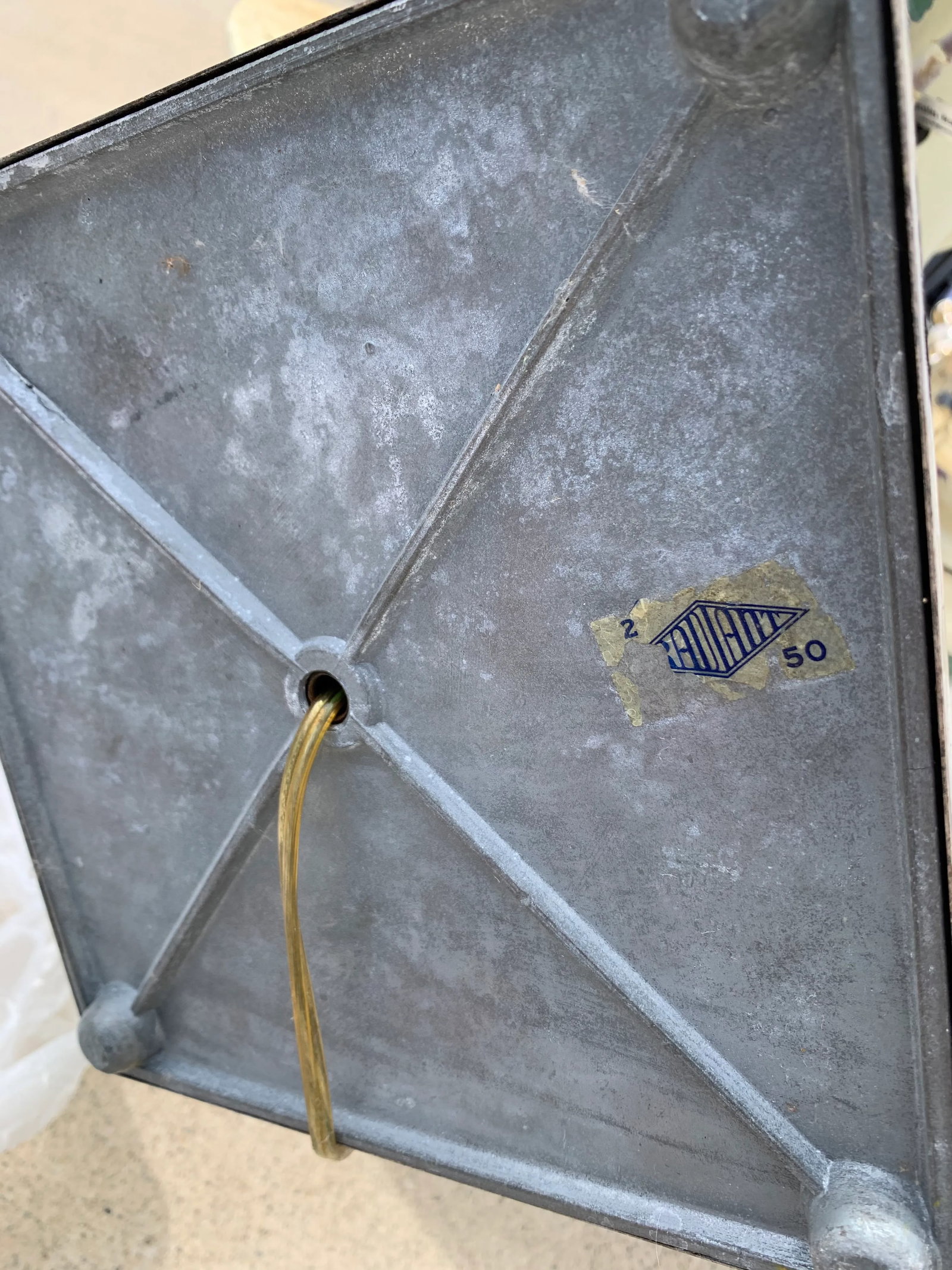 Vintage Mid-Century Silver Floor Lamps - a Pair - 7