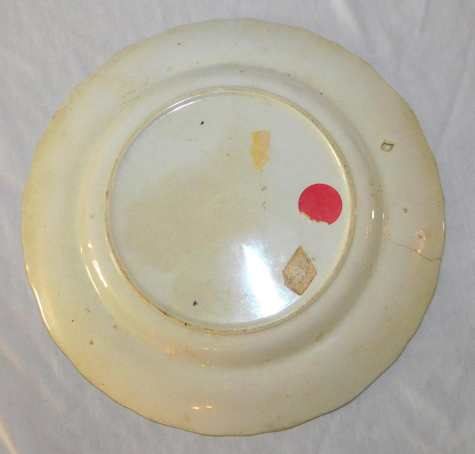 Antique Early 19th Century Spongeware Plate - 3