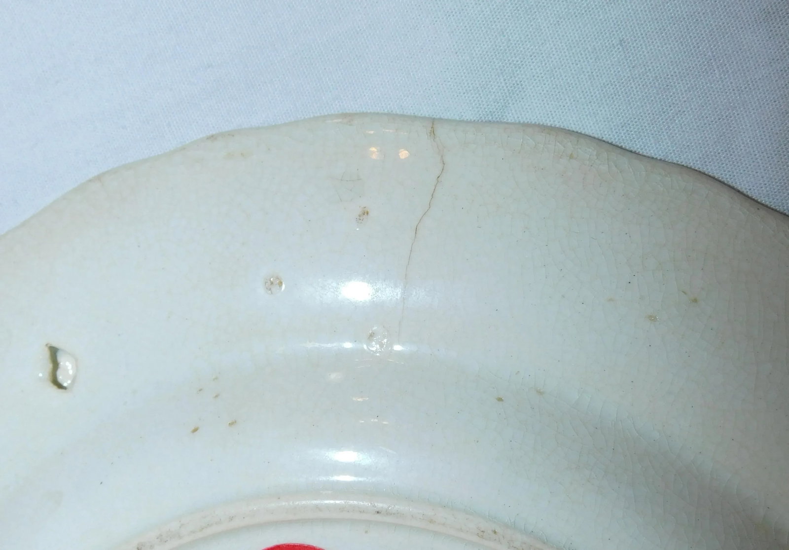 Antique Early 19th Century Spongeware Plate - 4