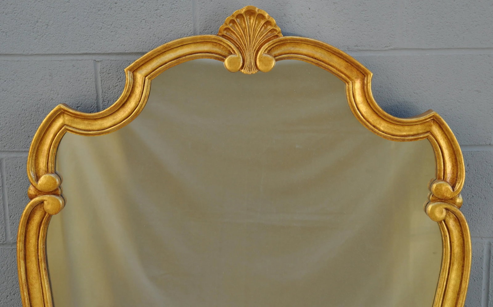 Large 1970s Gold Framed Wall Mirror - 2