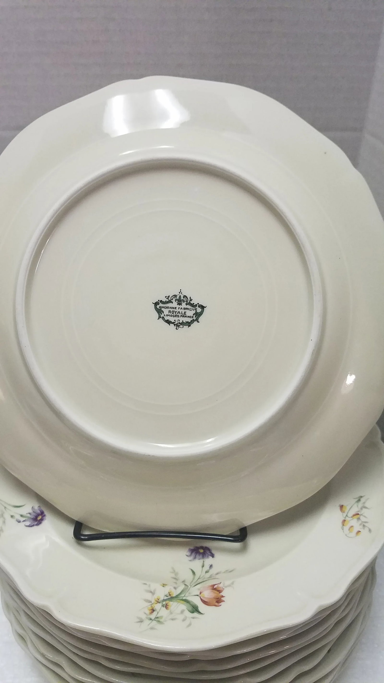 1950s French Limoges Porcelain Dinnerware Set- 26 Pieces - 12