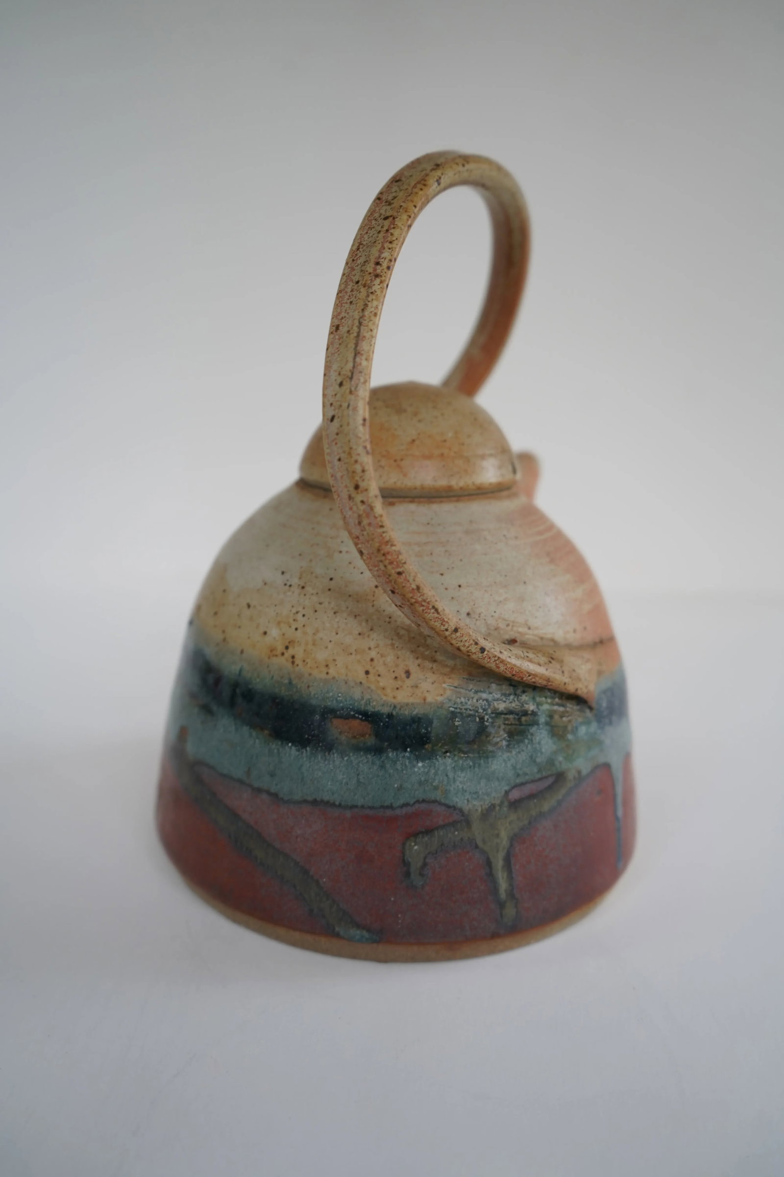 1980s Signed Art Pottery Teapot With Lid - 7