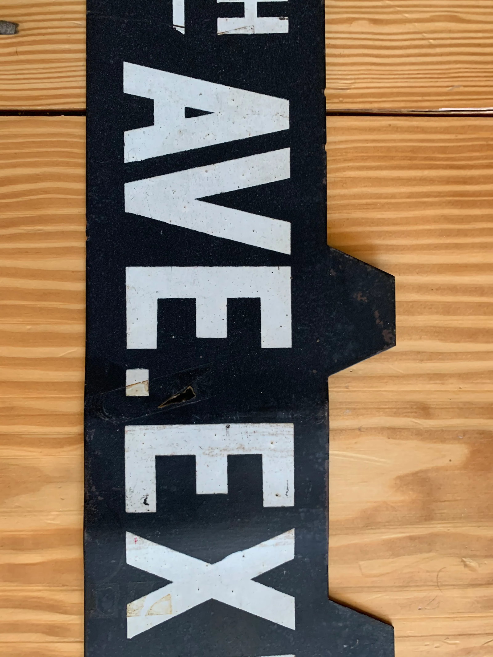 Vintage New York City Subway Car Metal Sign - 3