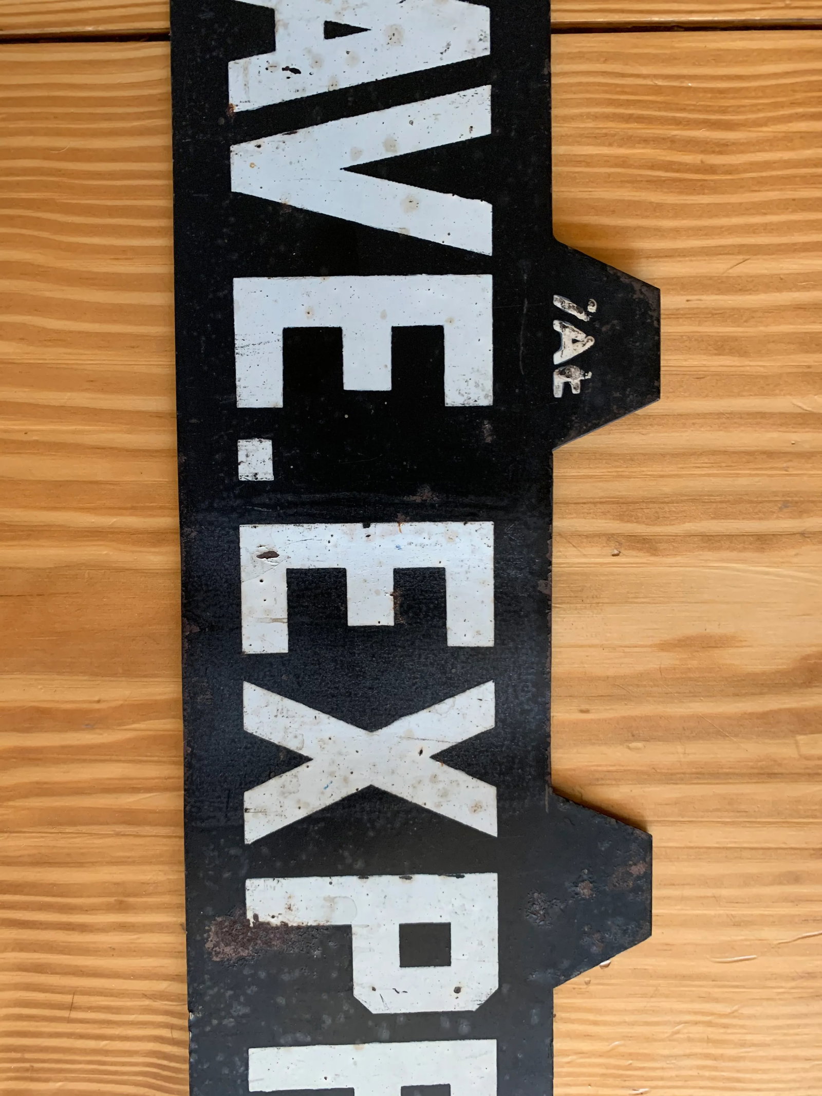 Vintage New York City Subway Car Metal Sign - 5