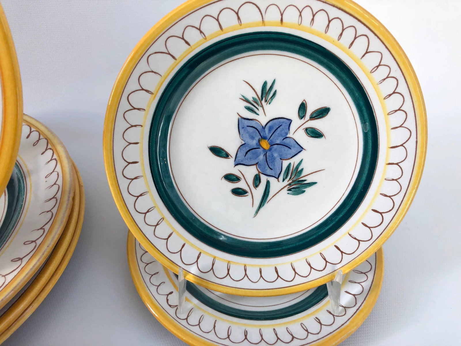 Vintage Midcentury Stangl Pottery Garden Flower Dinner Plates - Set of 12 - 3
