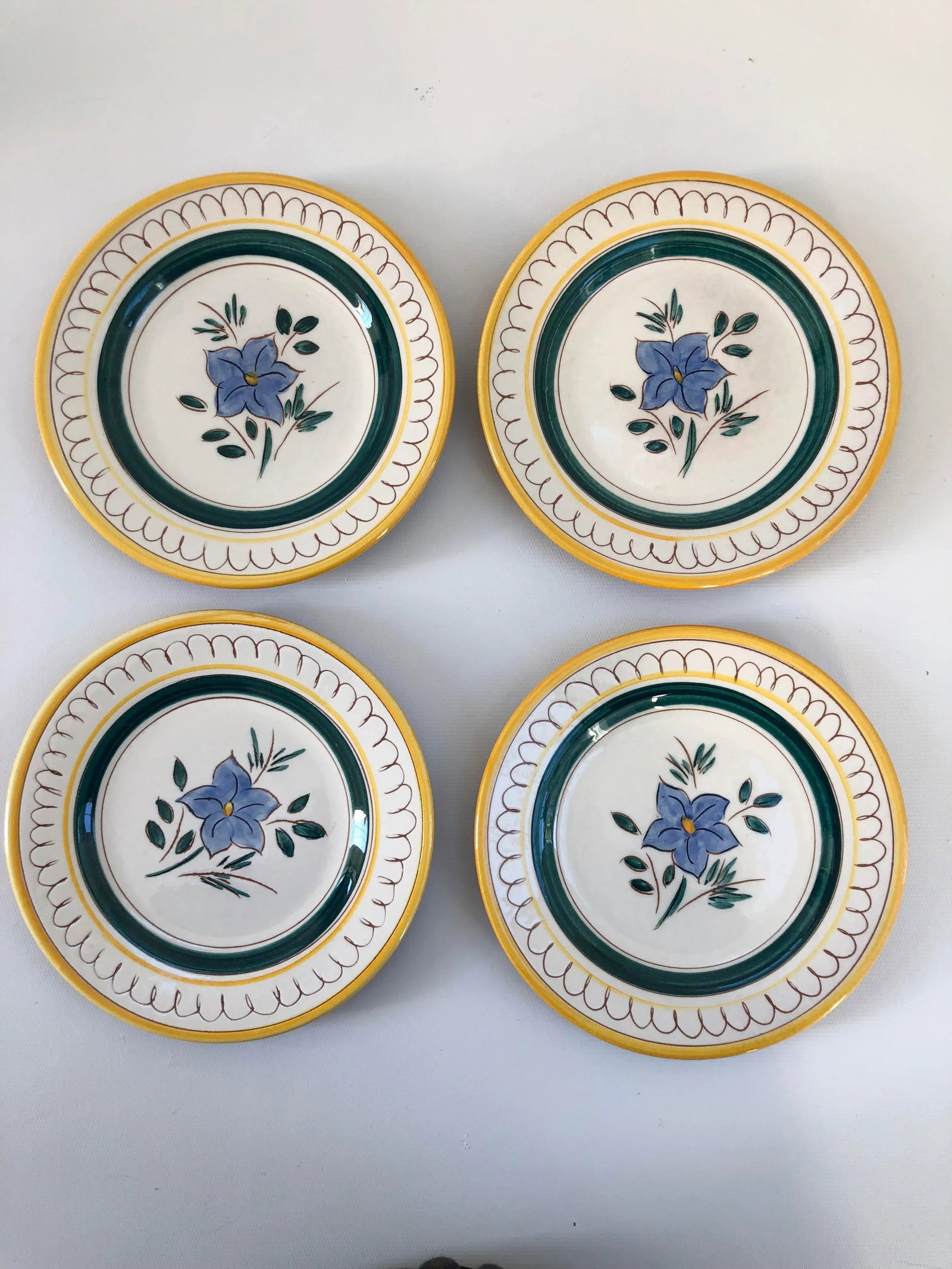Vintage Midcentury Stangl Pottery Garden Flower Dinner Plates - Set of 12 - 7