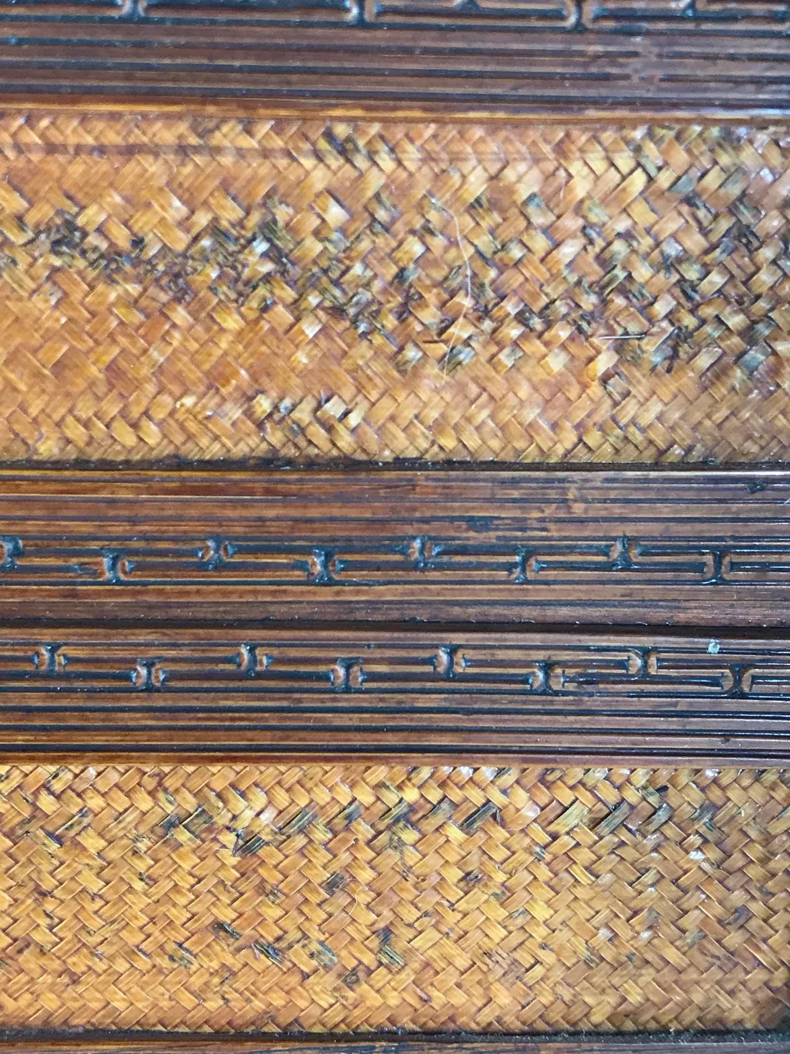 Antique Chinese Stacked Basket - 11