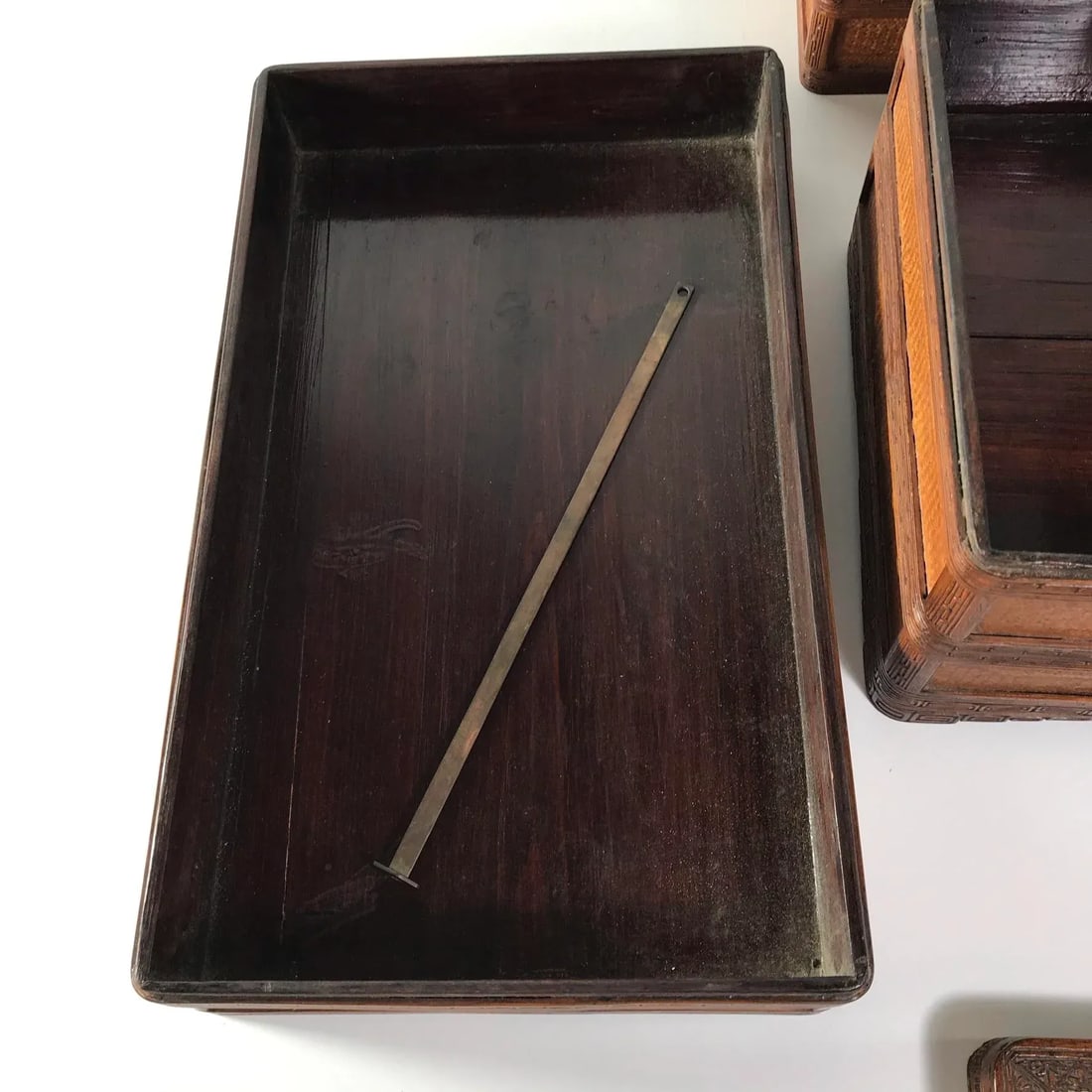 Antique Chinese Stacked Basket - 12