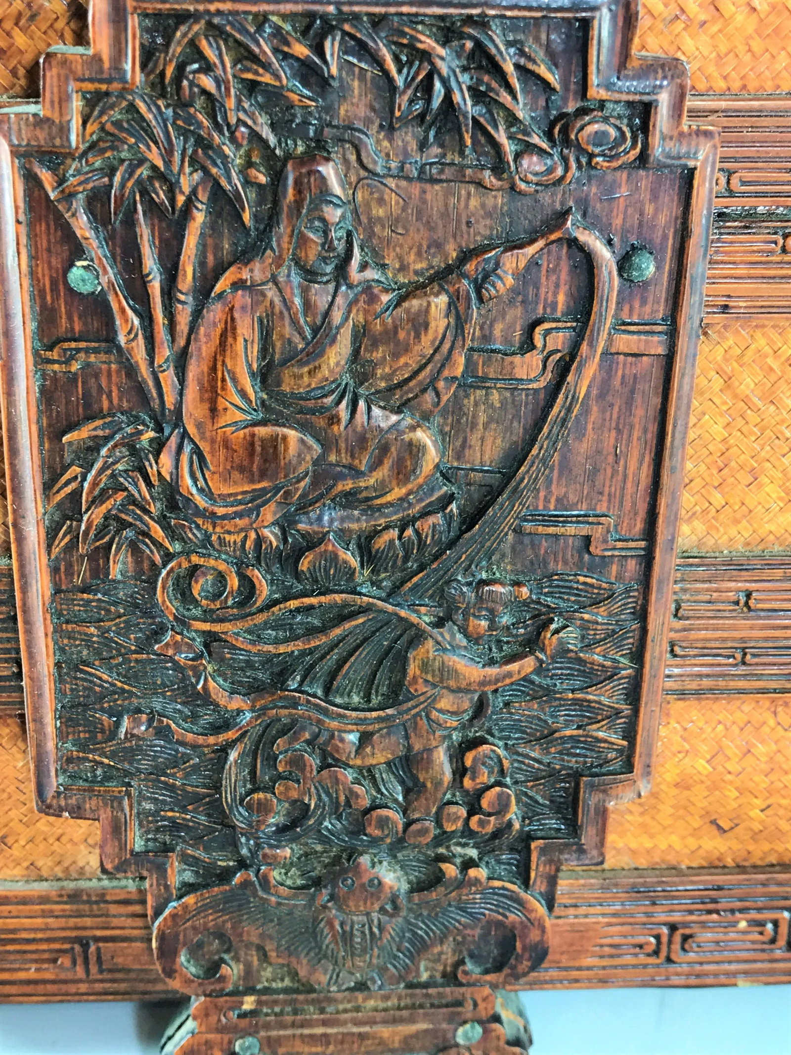 Antique Chinese Stacked Basket - 5
