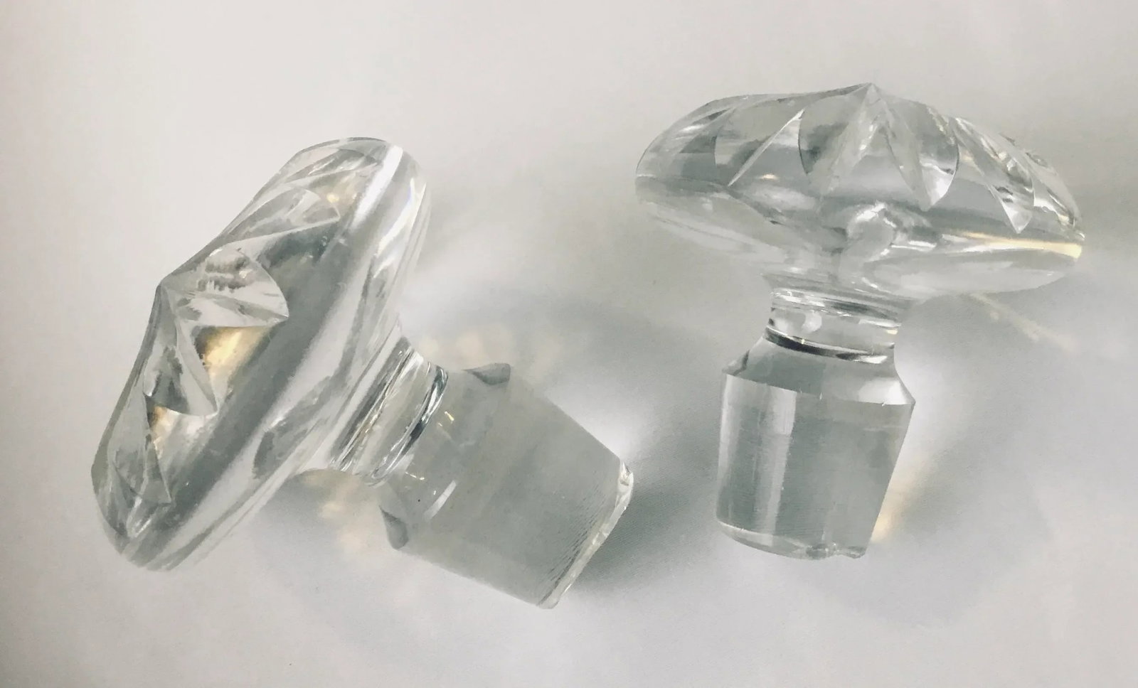 Georgian Cut Glass Decanters - Pair - 7