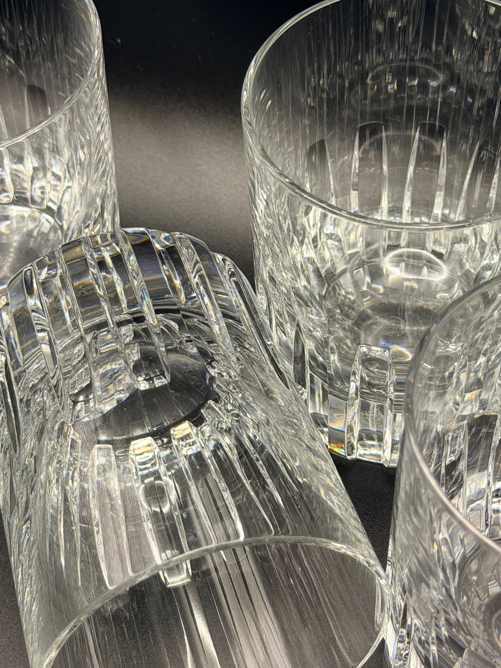 Vintage Set of Four Baccarat "Timber" Double Old Fashioned Glasses - 4