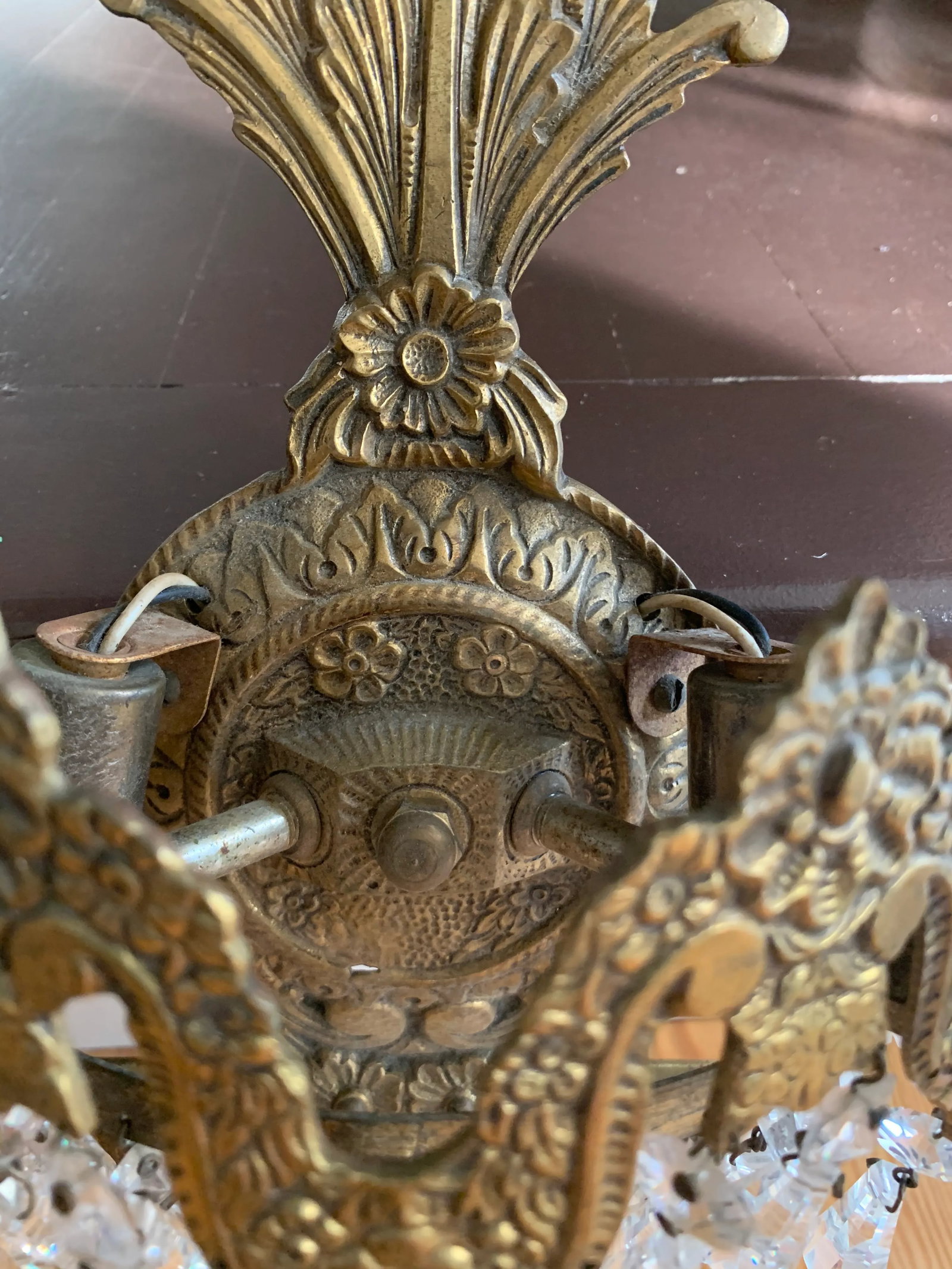 Early 20th Century French Art Deco Cut Crystal Sconces - a Pair - 9