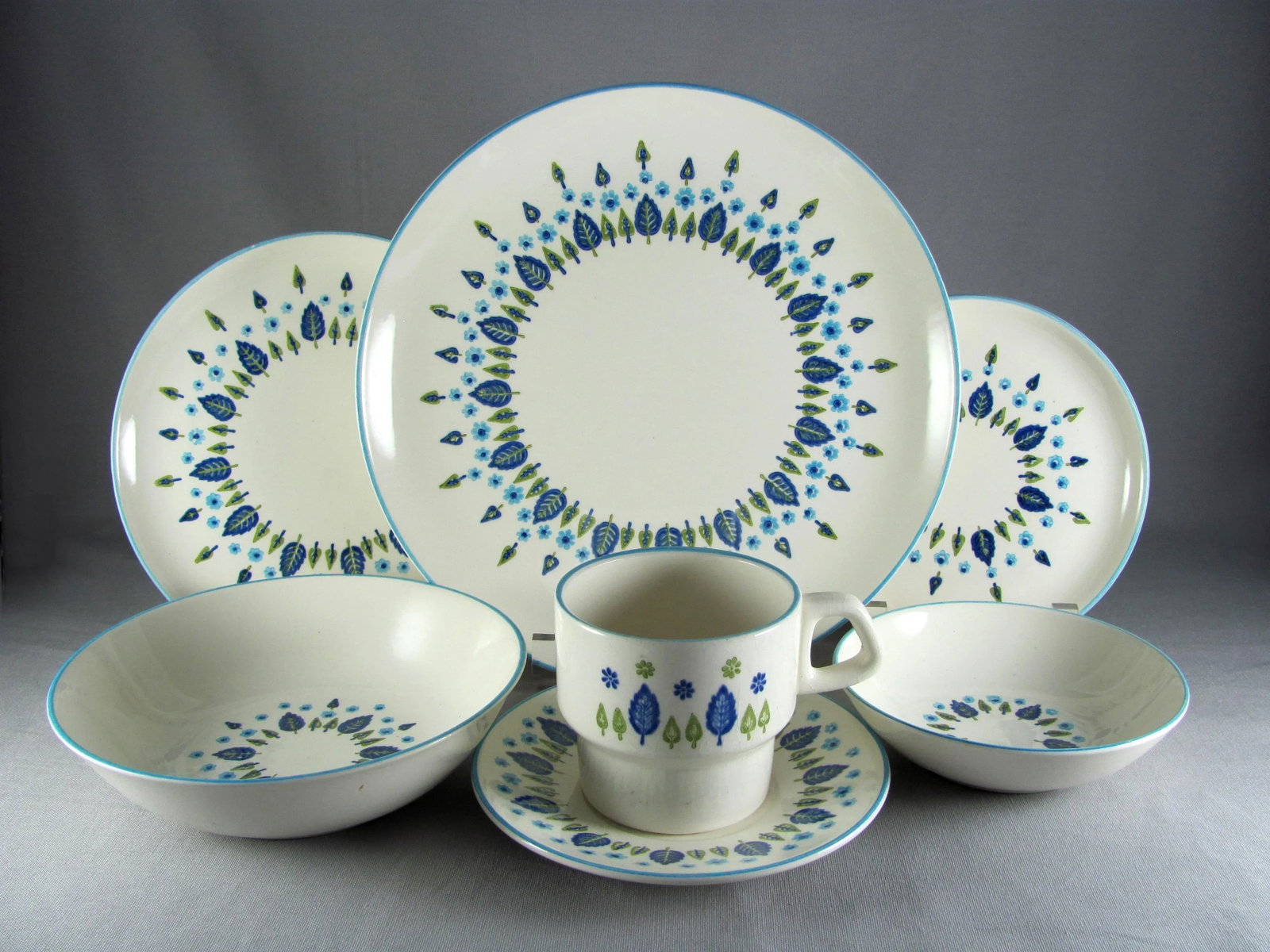 Mid-Century Marcrest Swiss Chalet Alpine Service for 8 Dinnerware - 56 Piece Set - 13