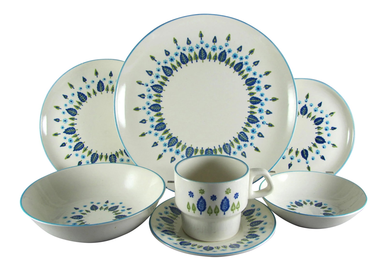 Mid-Century Marcrest Swiss Chalet Alpine Service for 8 Dinnerware - 56 Piece Set (1 of 13)