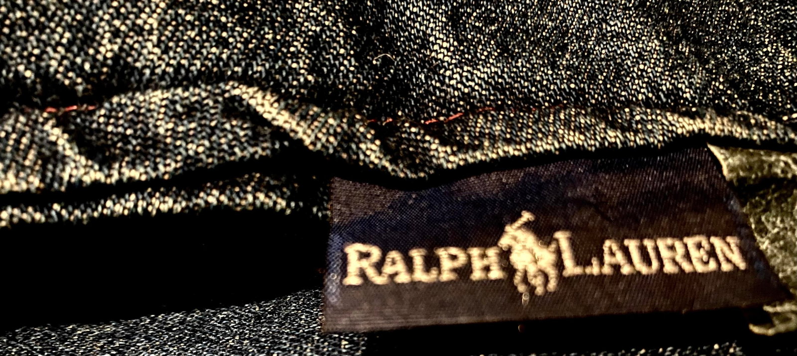 Ralph Lauren Reversible Rare Dark Blue Heavy Denim Queen Comforter Late 20th Century Excellent Condi - 2
