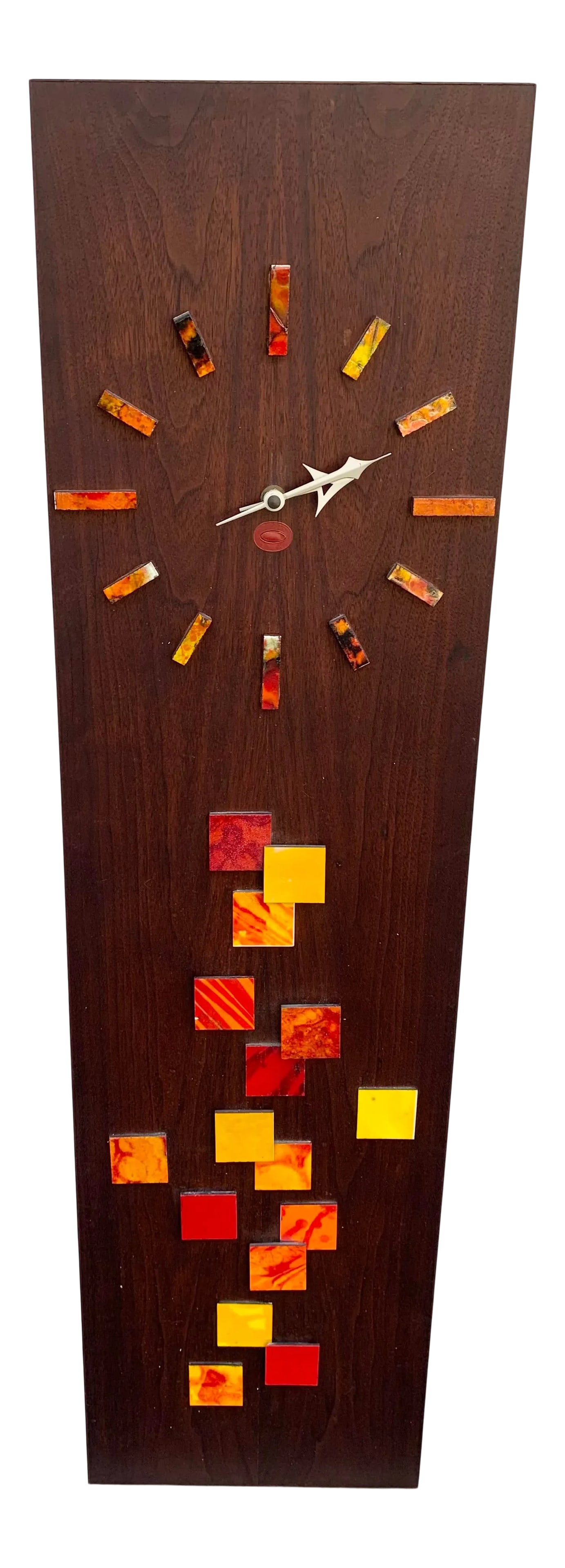 Mid Century Walnut and Tile Clock by Harris Strong (1 of 13)
