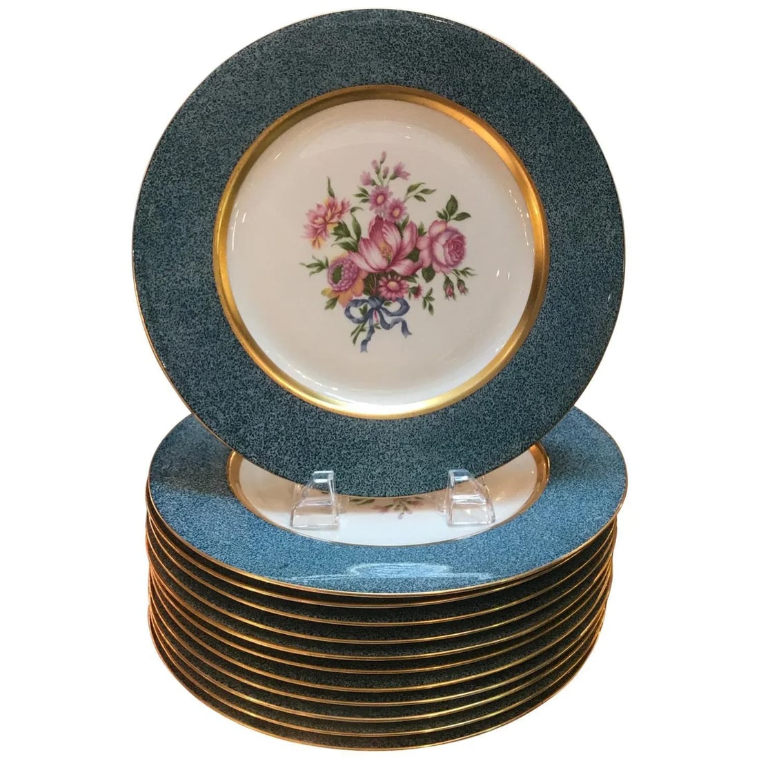 1940s Theodore Haviland Service Dinner Plates- Set of 12 - 11