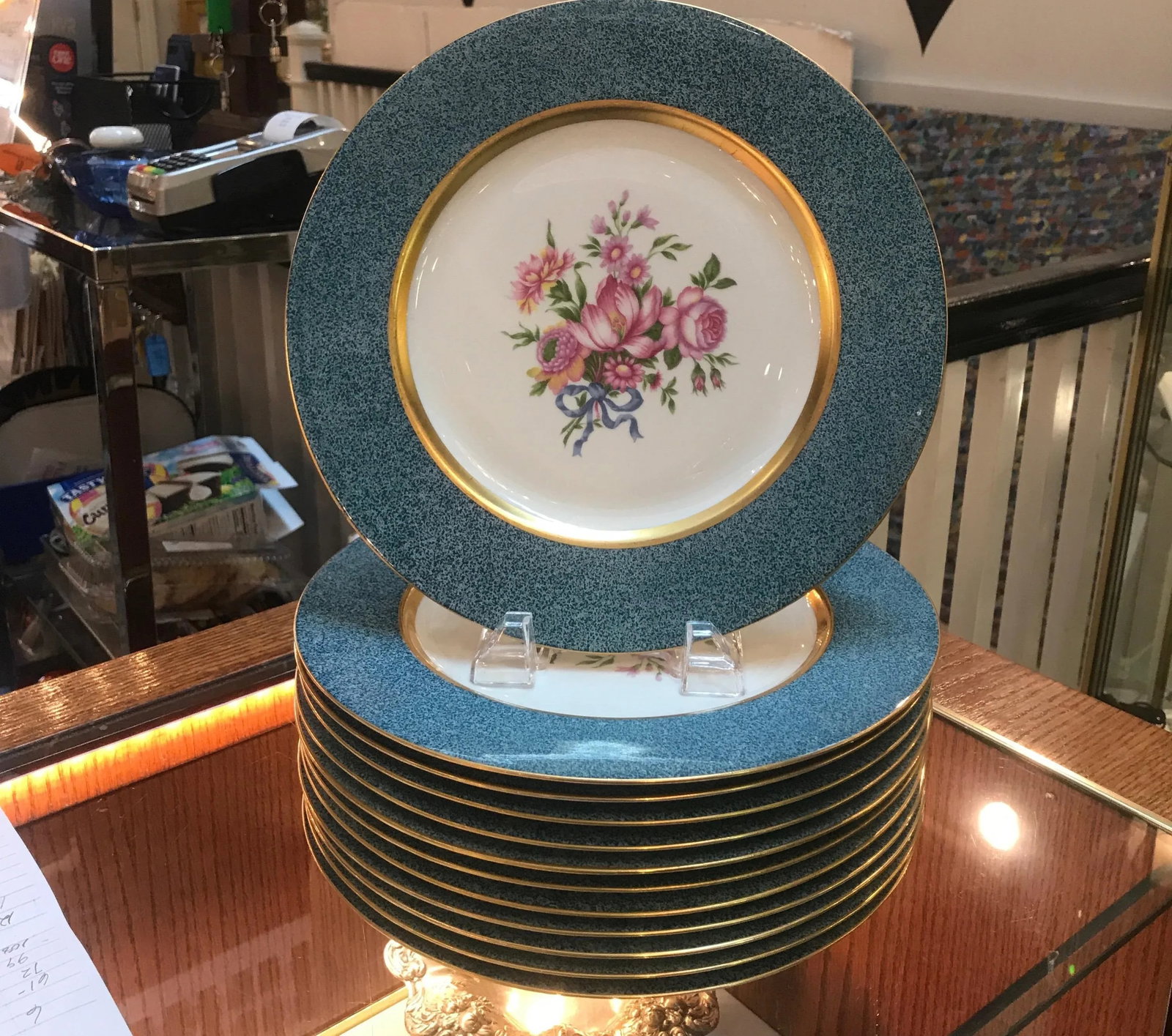 1940s Theodore Haviland Service Dinner Plates- Set of 12 - 2