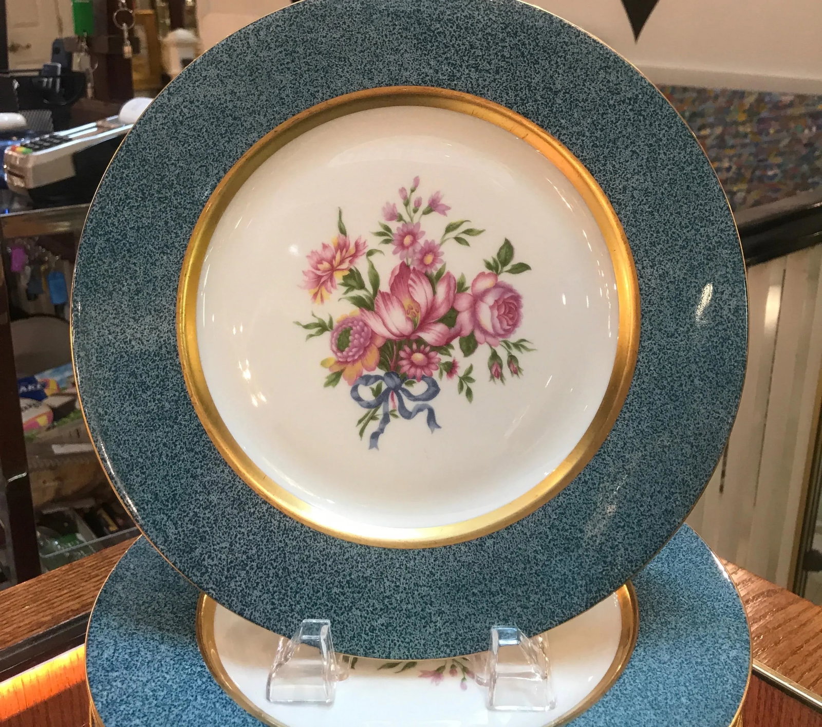 1940s Theodore Haviland Service Dinner Plates- Set of 12 - 3