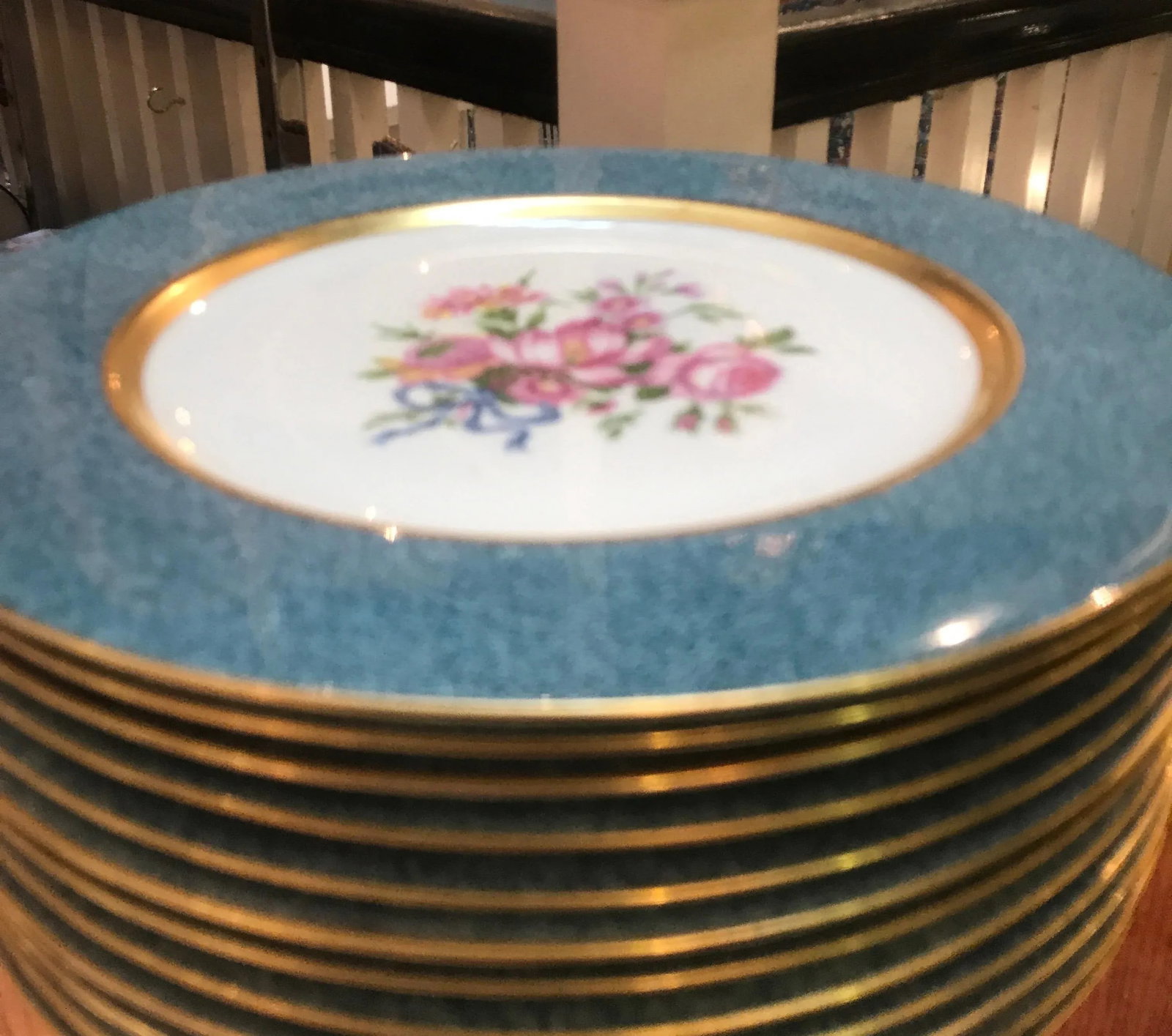 1940s Theodore Haviland Service Dinner Plates- Set of 12 - 7