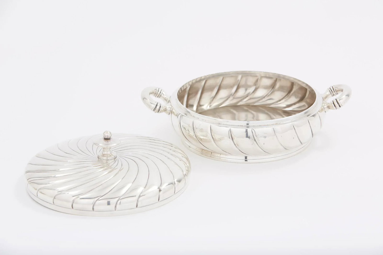 Early 20th Silverplate Tableware Covered Dish - 9