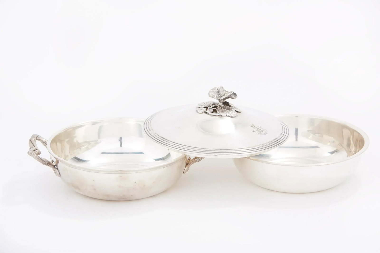 Vintage French Silverplate Covered Dish - 7