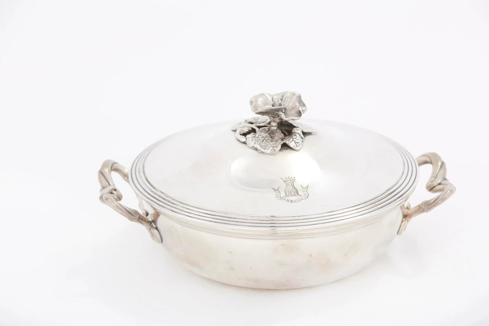 Vintage French Silverplate Covered Dish - 8