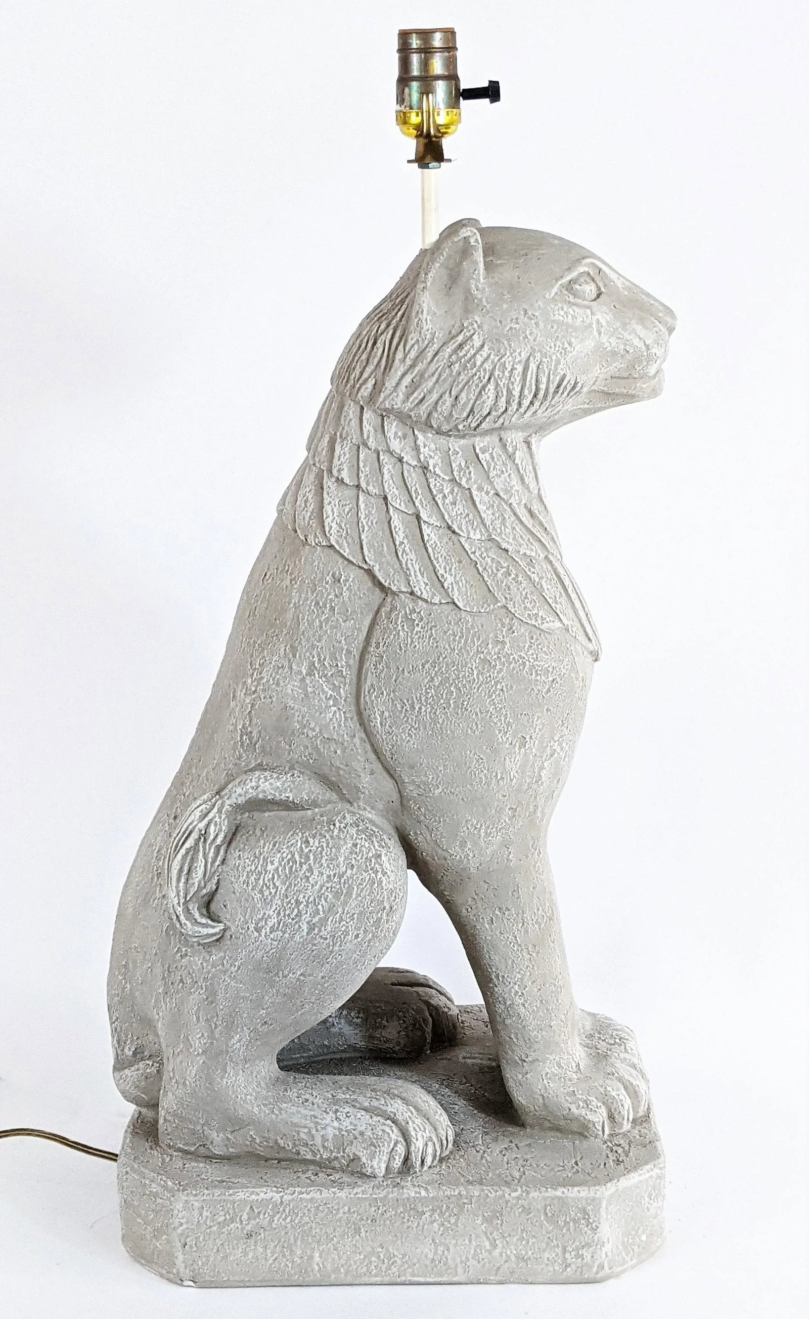 Vintage Egyptian Cat Goddess Lamp - 5