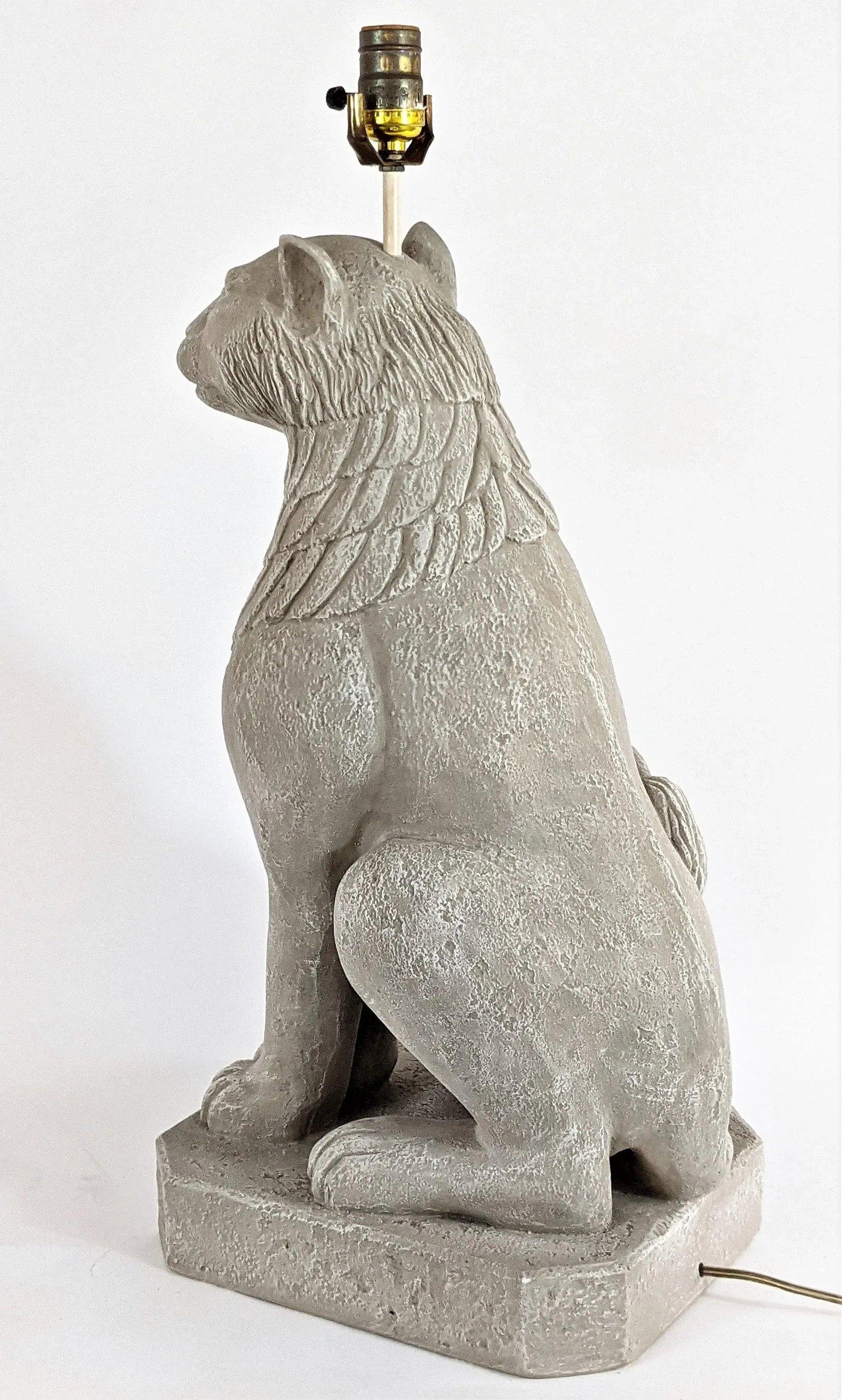 Vintage Egyptian Cat Goddess Lamp - 6
