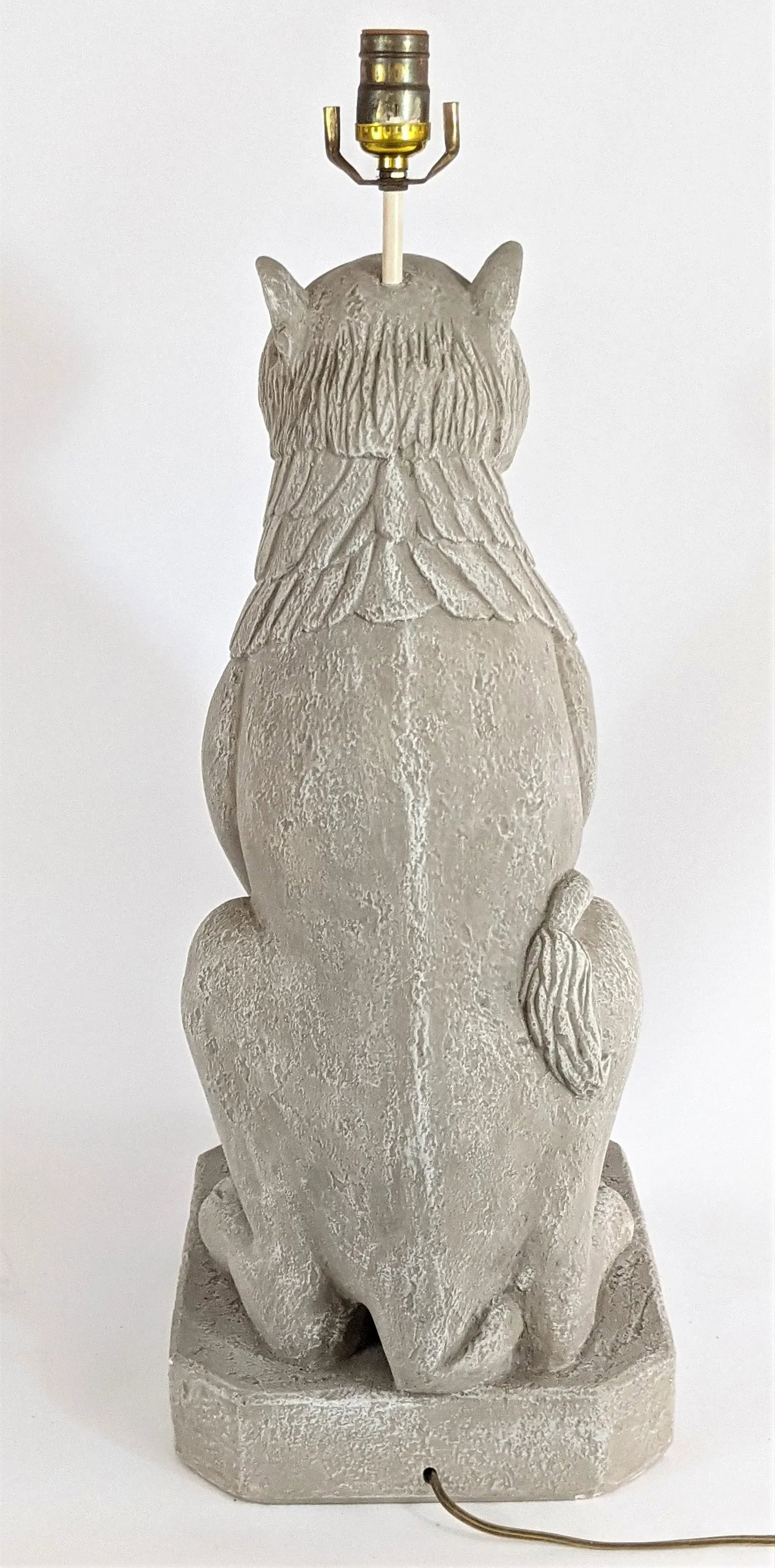 Vintage Egyptian Cat Goddess Lamp - 7
