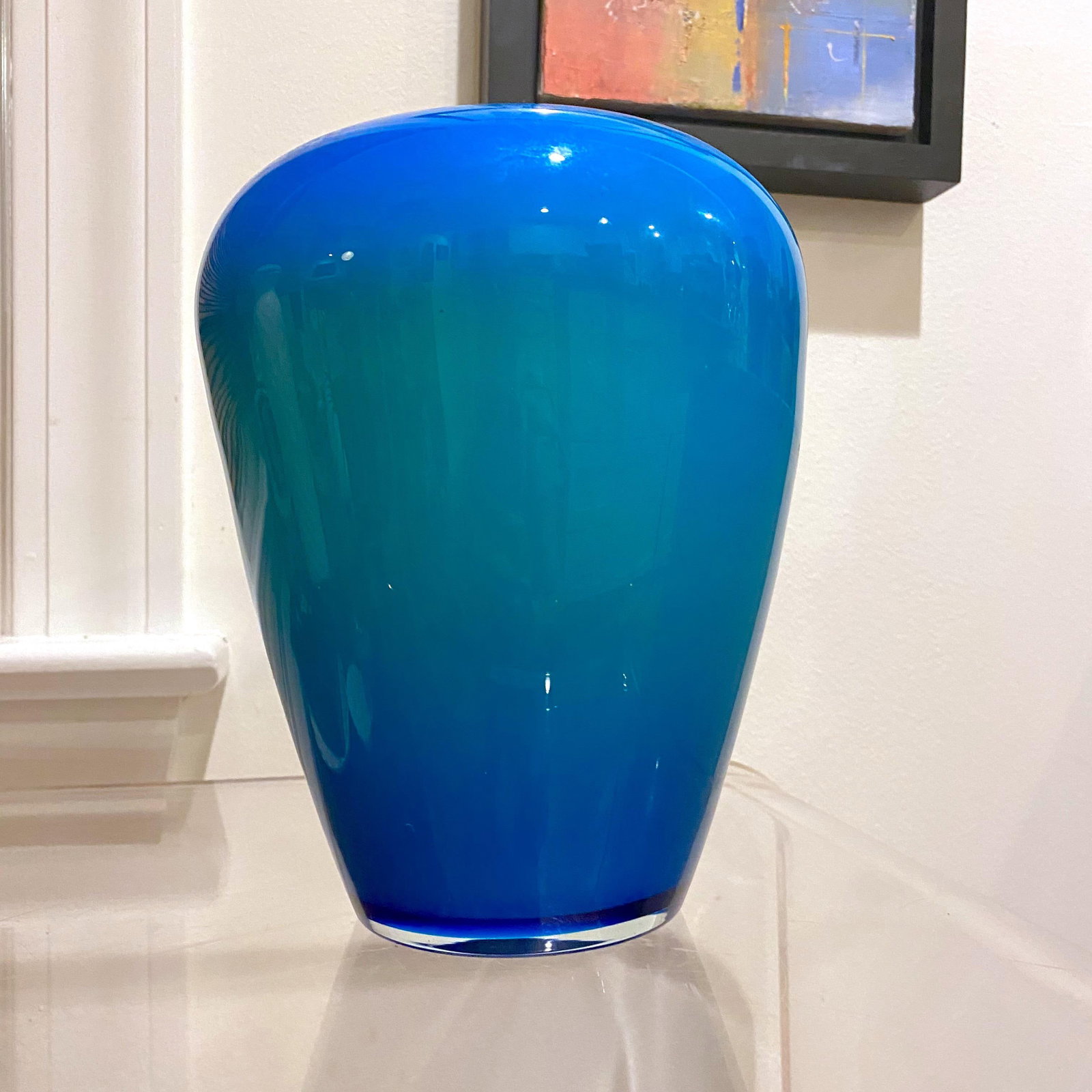 Large Glass Vase Design Anja Kjaer for Holmegaard Royal Copenhagen - 2