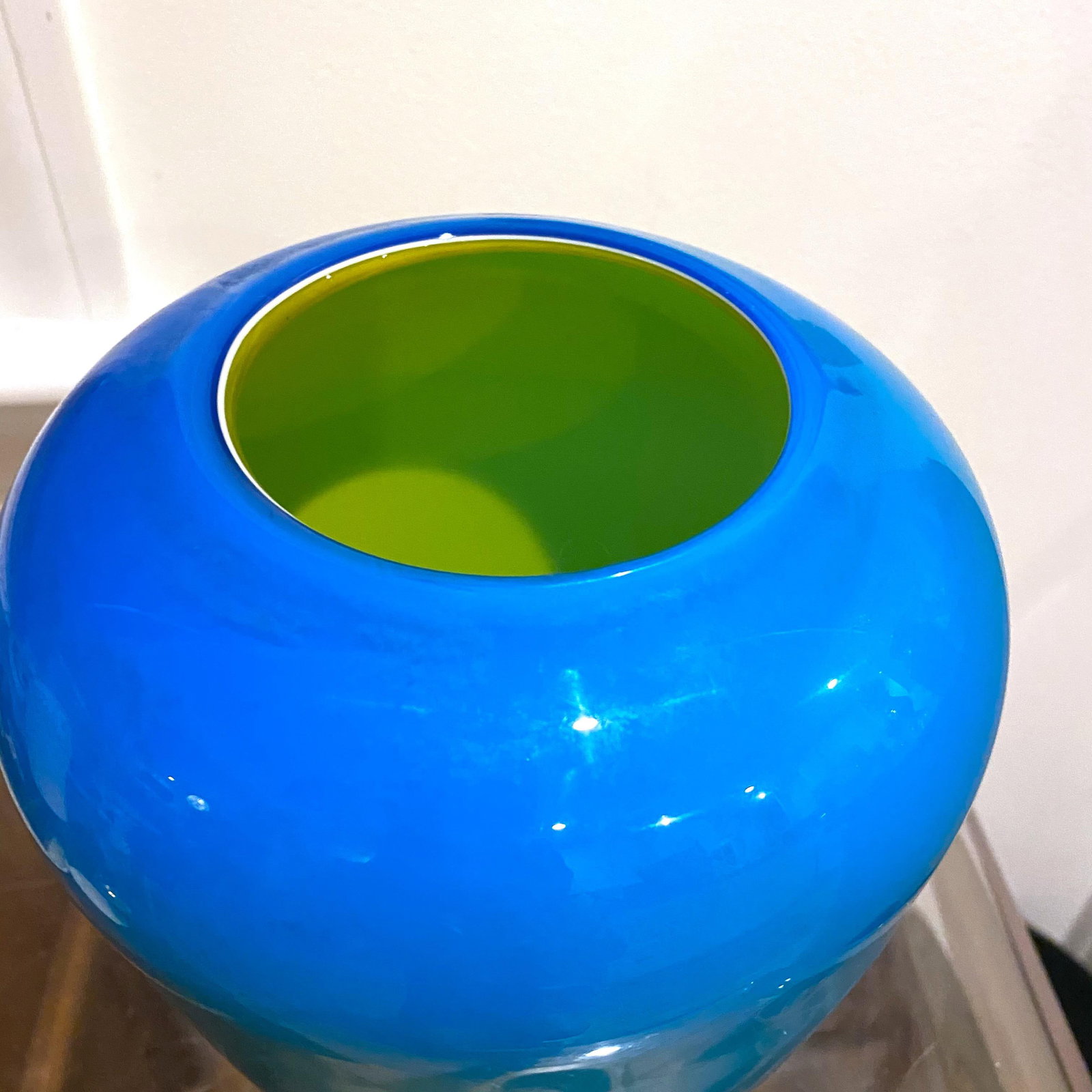 Large Glass Vase Design Anja Kjaer for Holmegaard Royal Copenhagen - 3