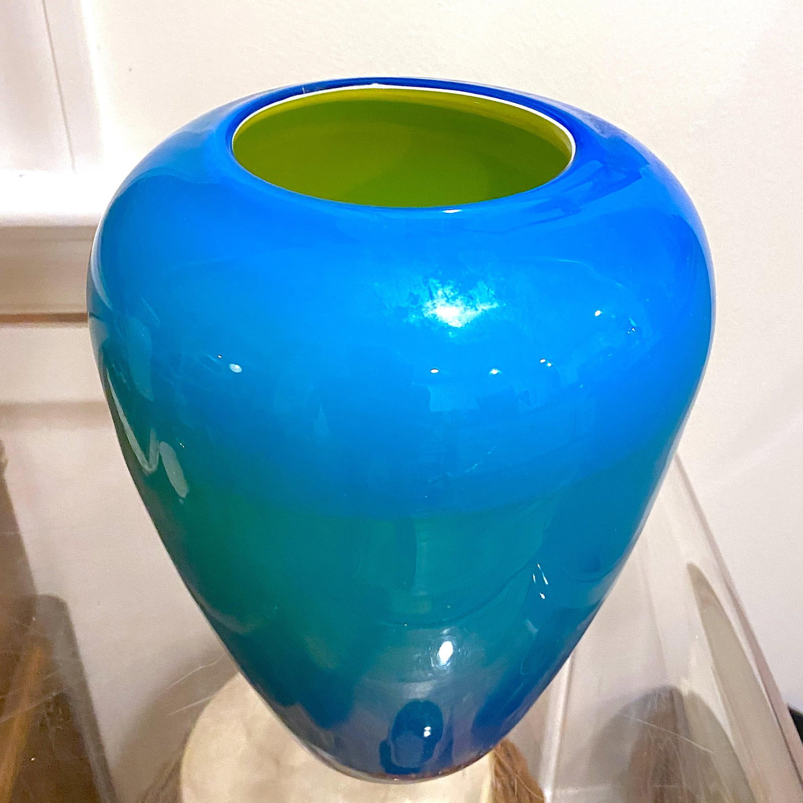 Large Glass Vase Design Anja Kjaer for Holmegaard Royal Copenhagen - 6