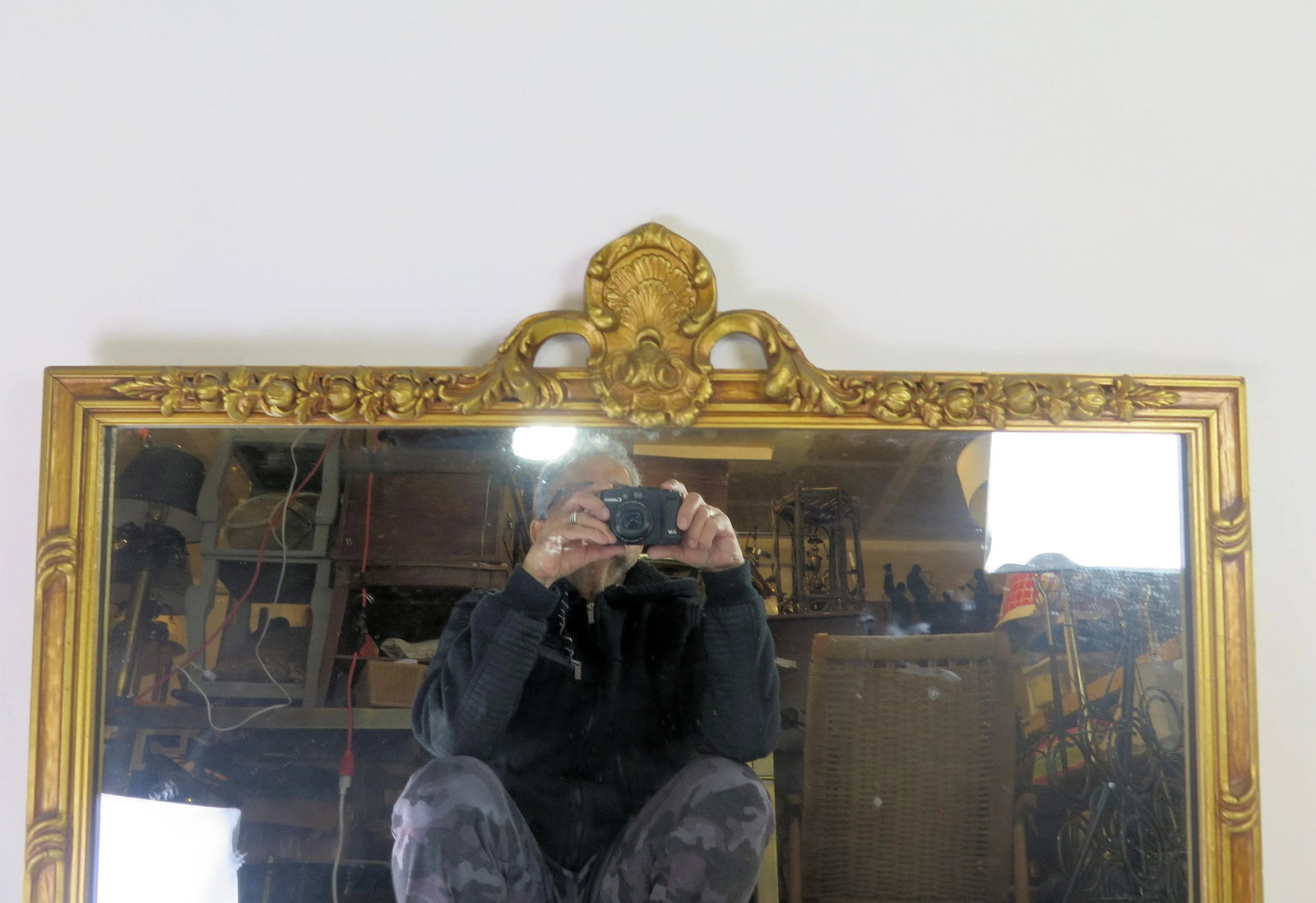 Early 20th Century Louis XV Rococo-Style Gold Leaf Mirror - 2